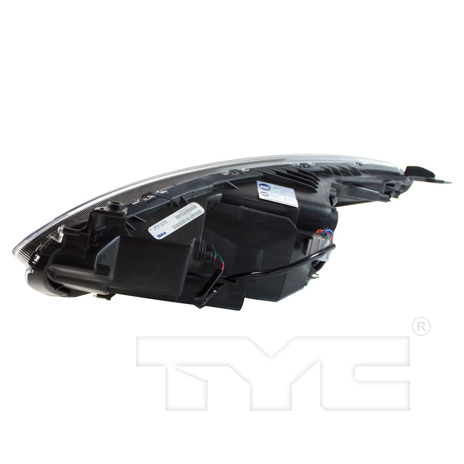 Side View of Right Headlight Assembly TYC 20-9301-00