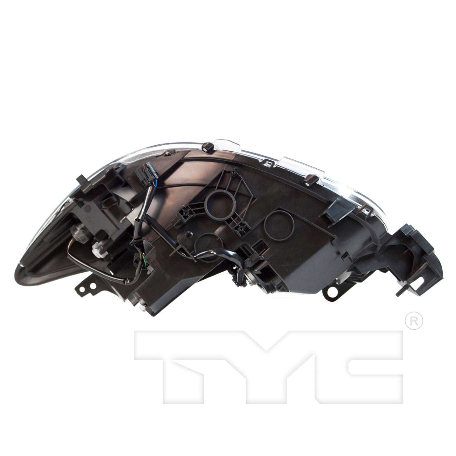 Bottom View of Right Headlight Assembly TYC 20-9309-00