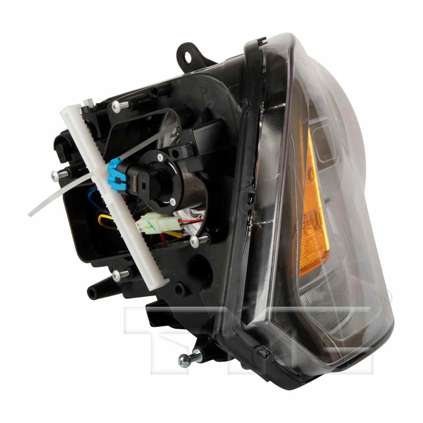 Side View of Right Headlight Assembly TYC 20-9391-00