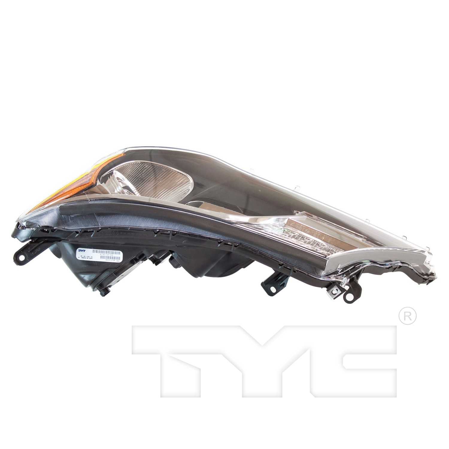 Top View of Headlight Assembly TYC 20-9422-00