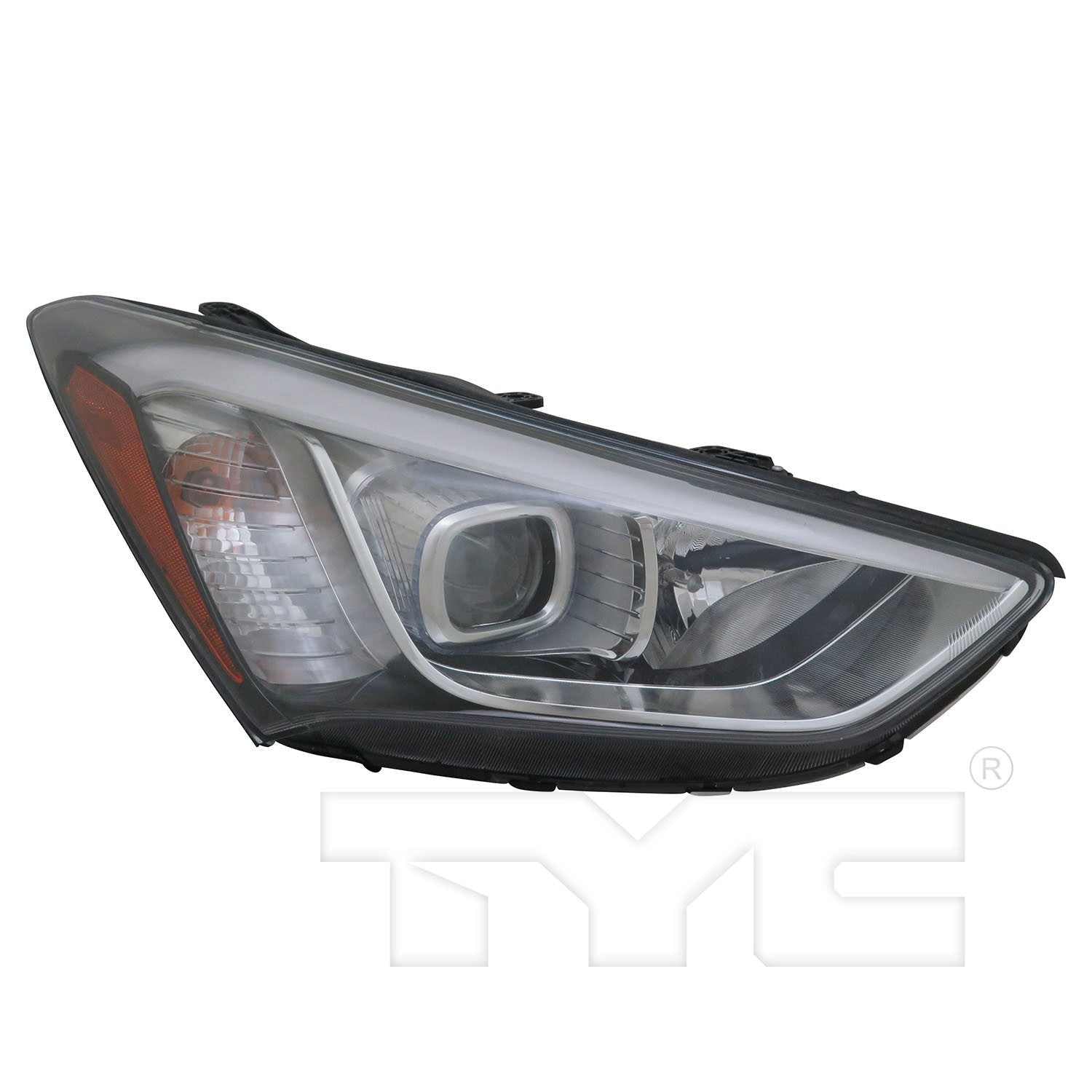 Front View of Right Headlight Assembly TYC 20-9447-00-9