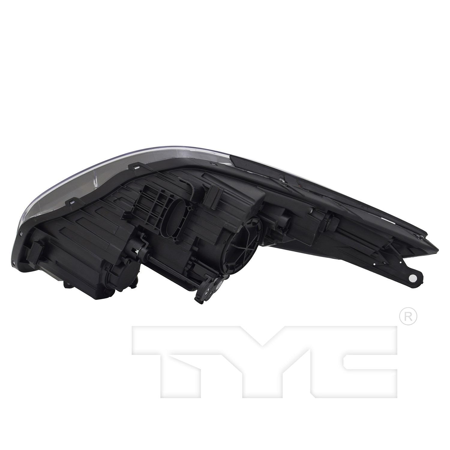 Bottom View of Left Headlight Assembly TYC 20-9454-00-9