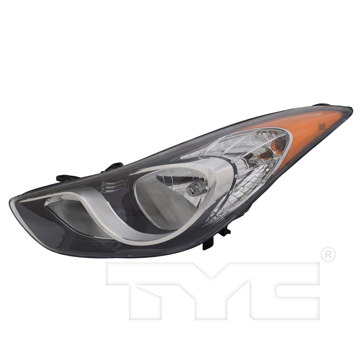 Front View of Left Headlight Assembly TYC 20-9454-00-9