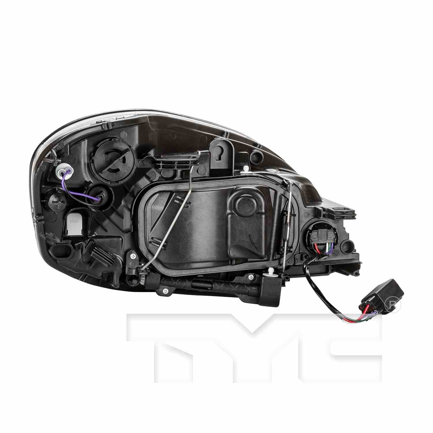 Back View of Left Headlight Assembly TYC 20-9464-00