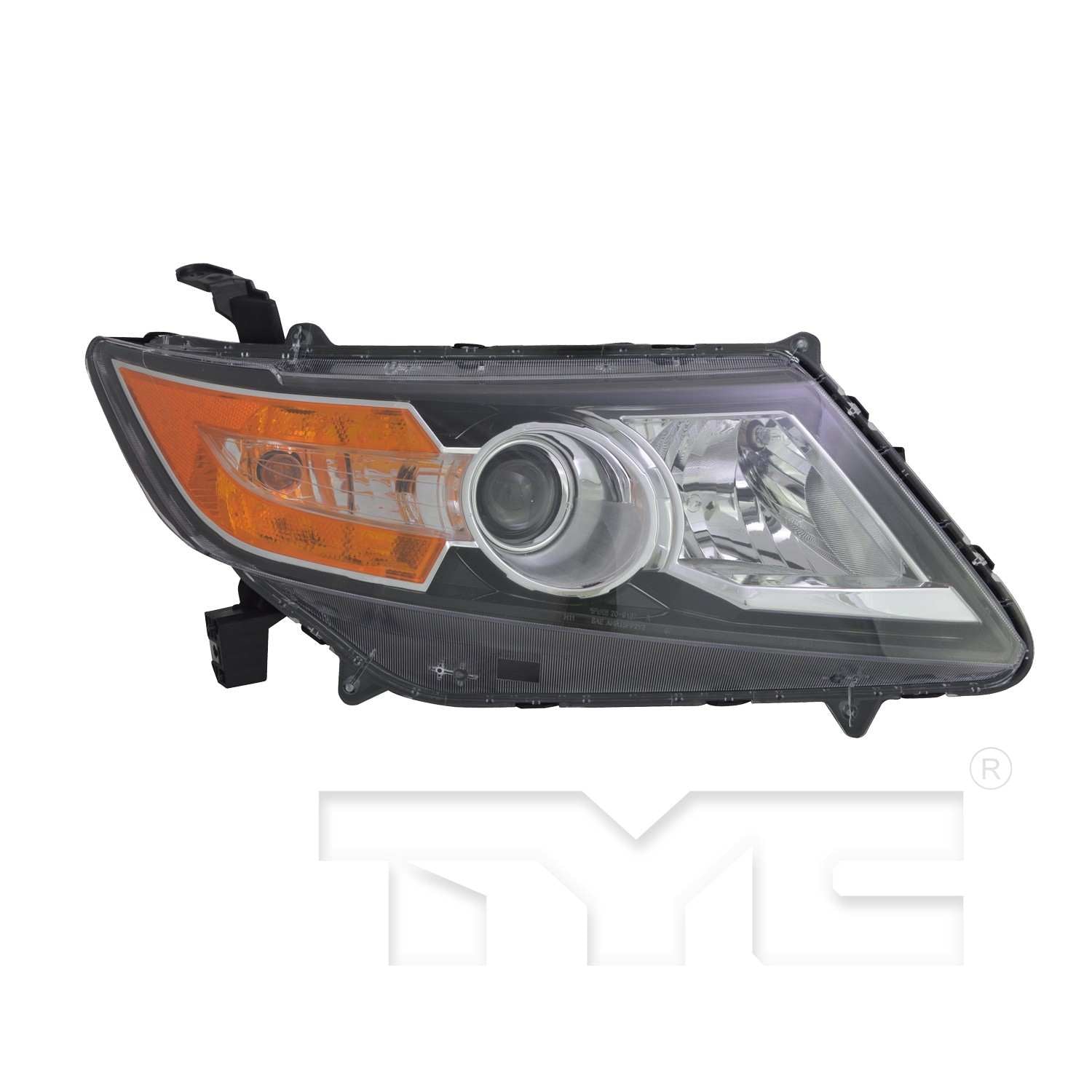 Front View of Right Headlight Assembly TYC 20-9489-00-9