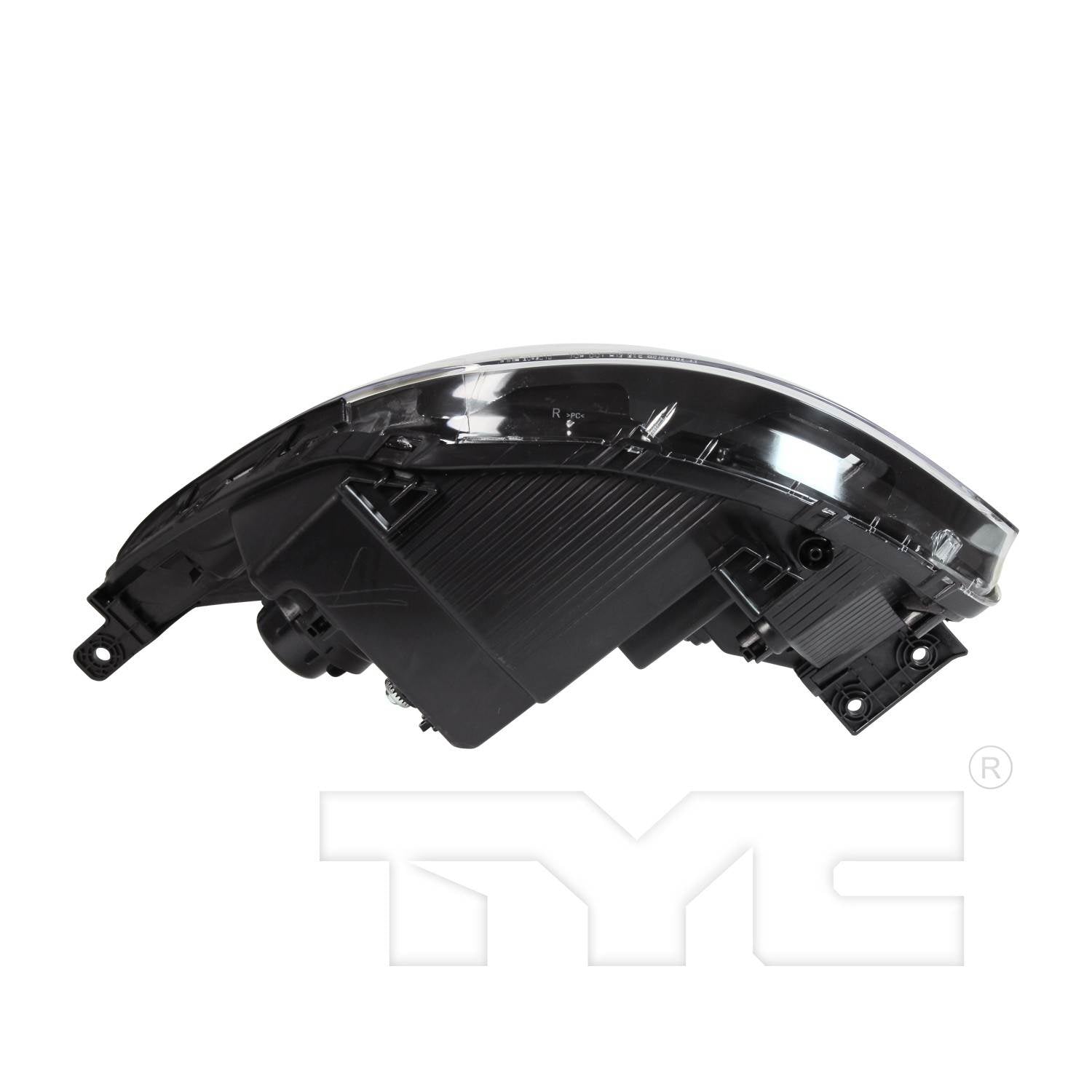 Bottom View of Right Headlight Assembly TYC 20-9515-00