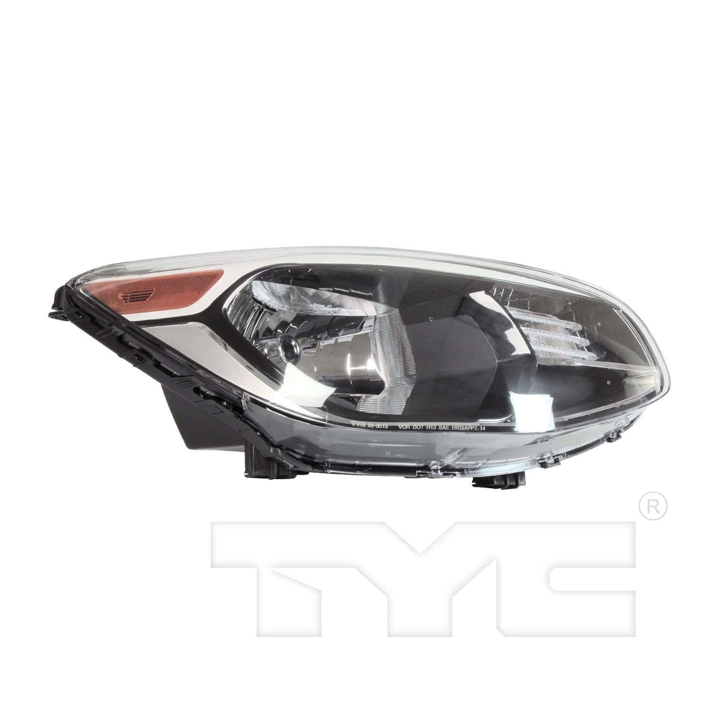 Front View of Right Headlight Assembly TYC 20-9515-00