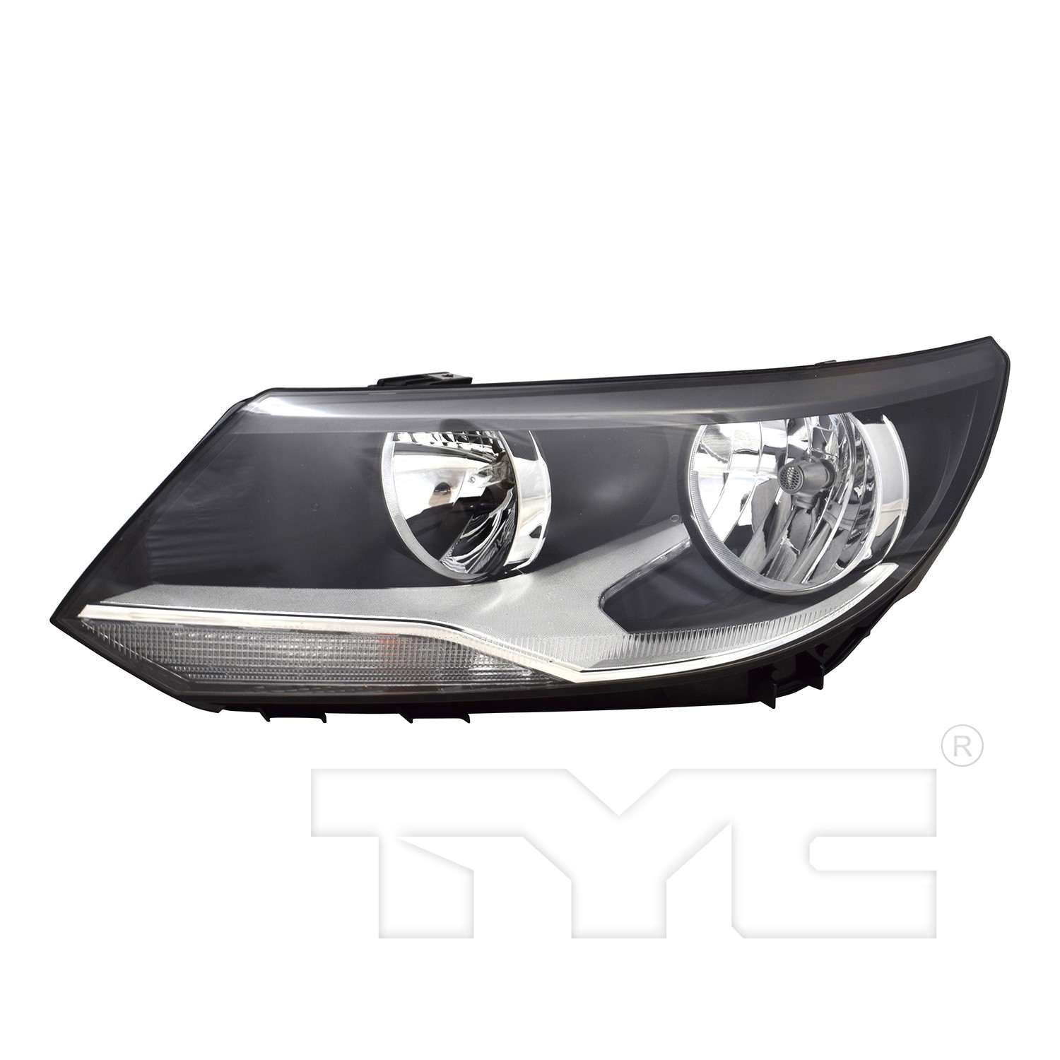 Front View of Headlight Assembly TYC 20-9582-00-9