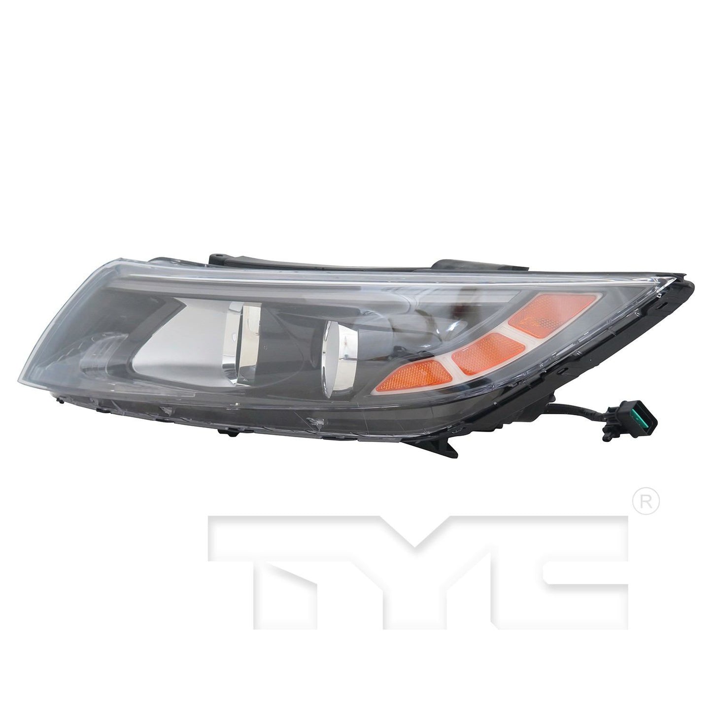 Side View of Left Headlight Assembly TYC 20-9604-00