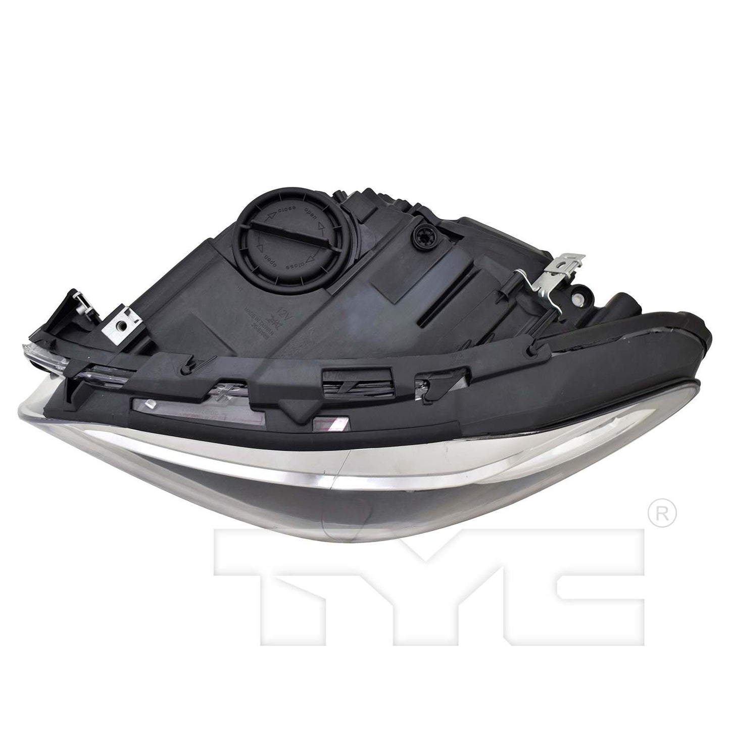 Top View of Left Headlight Assembly TYC 20-9768-01