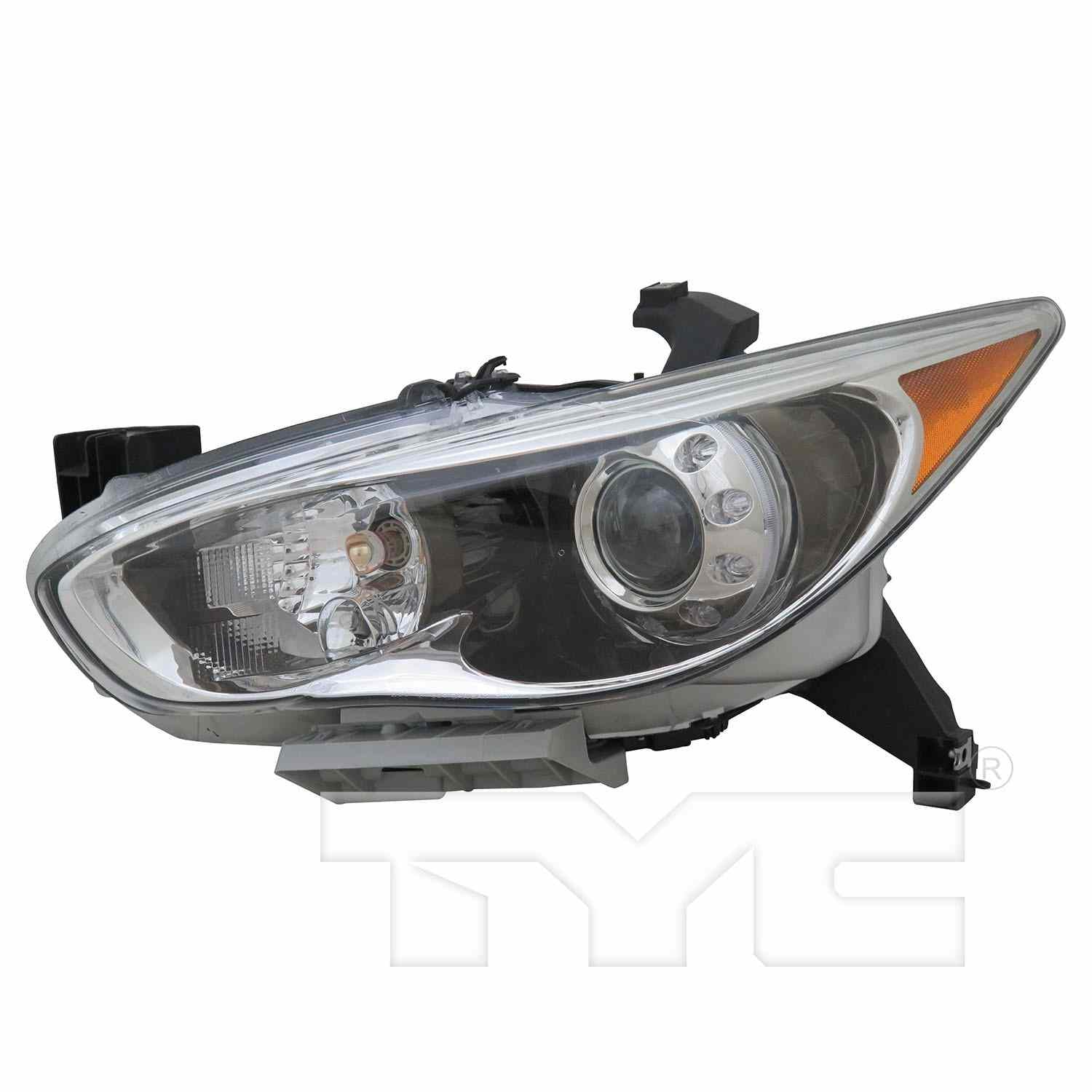 Front View of Left Headlight Assembly TYC 20-9772-00-9