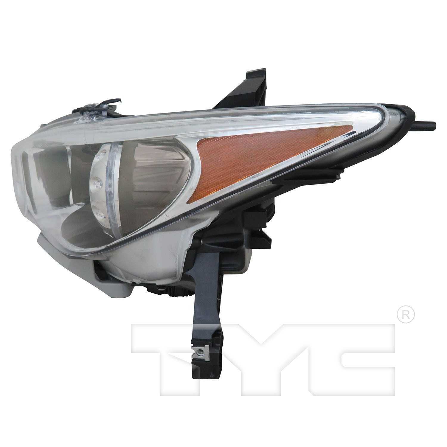 Side View of Left Headlight Assembly TYC 20-9772-00-9