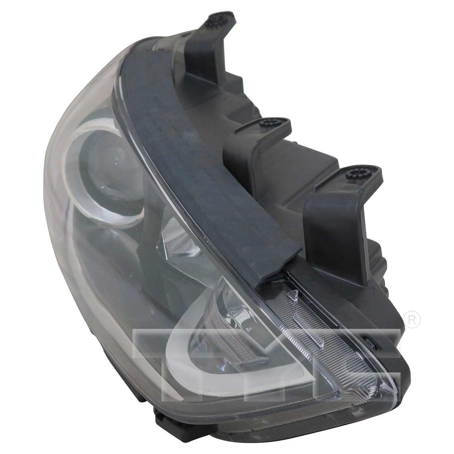 Side View of Left Headlight Assembly TYC 20-9808-90-9