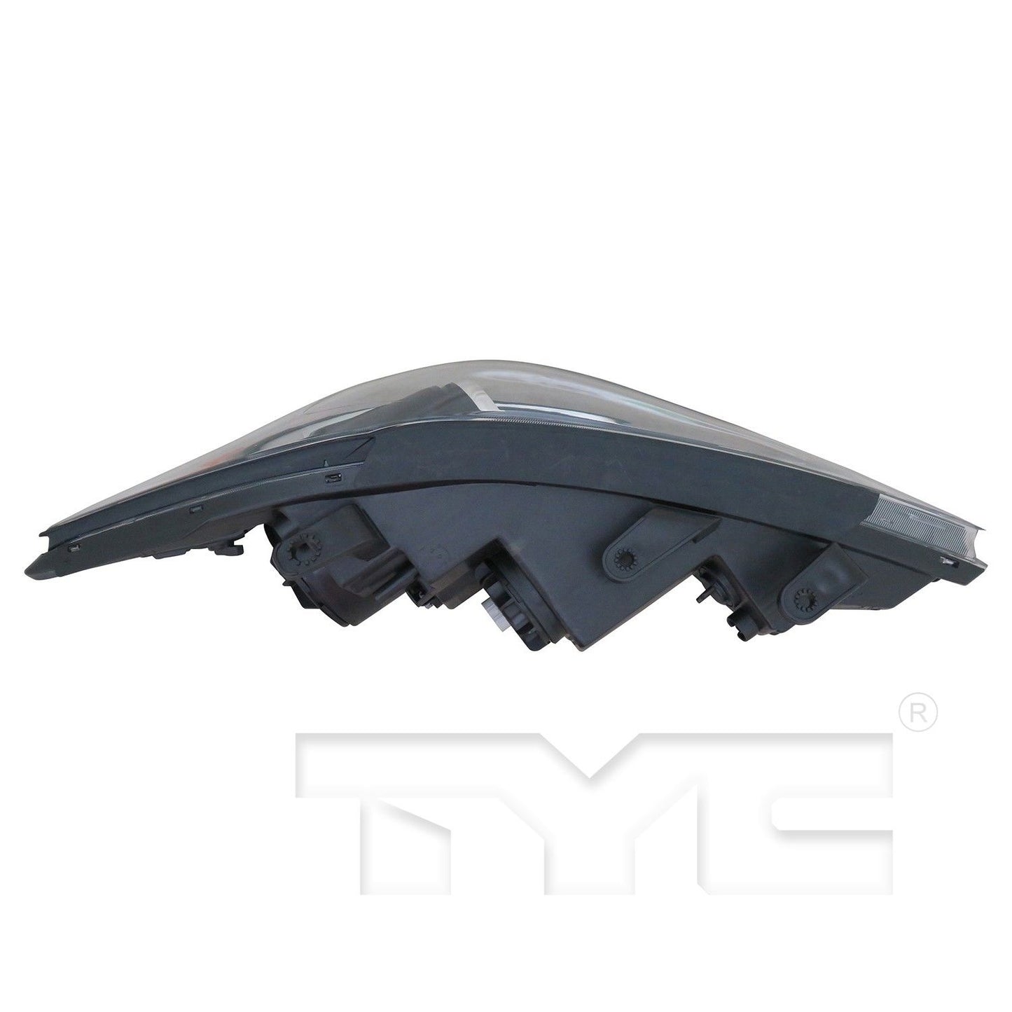 Top View of Left Headlight Assembly TYC 20-9808-90-9