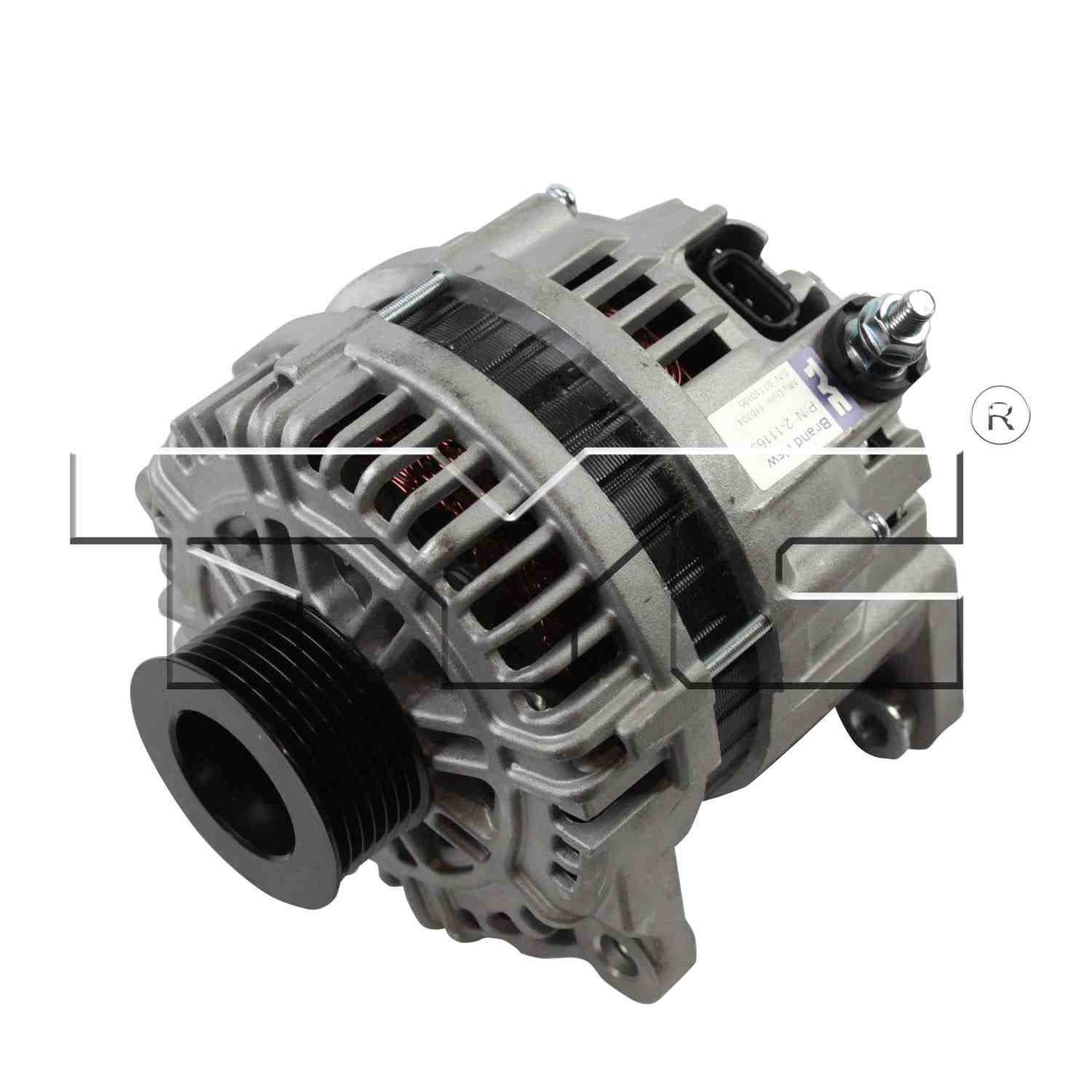 Angle View of Alternator TYC 2-11165