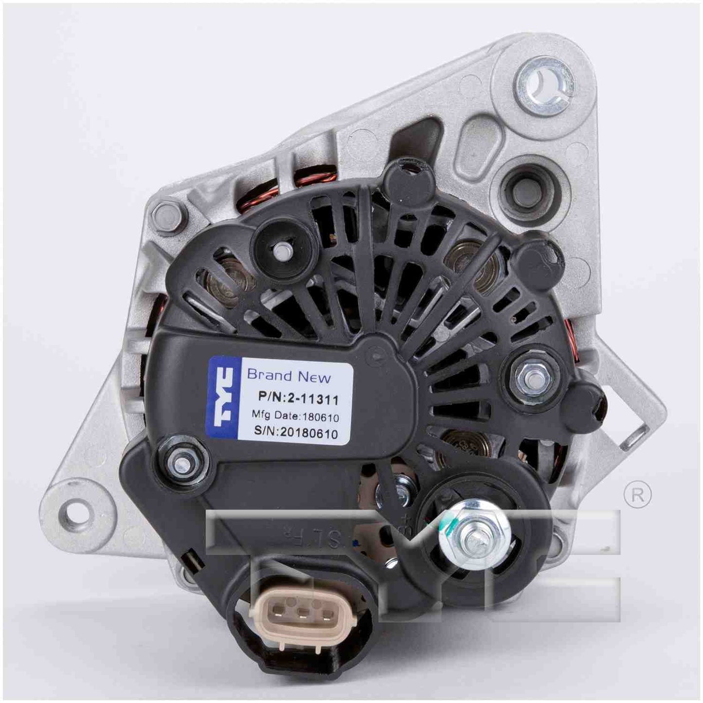 Angle View of Alternator TYC 2-11311