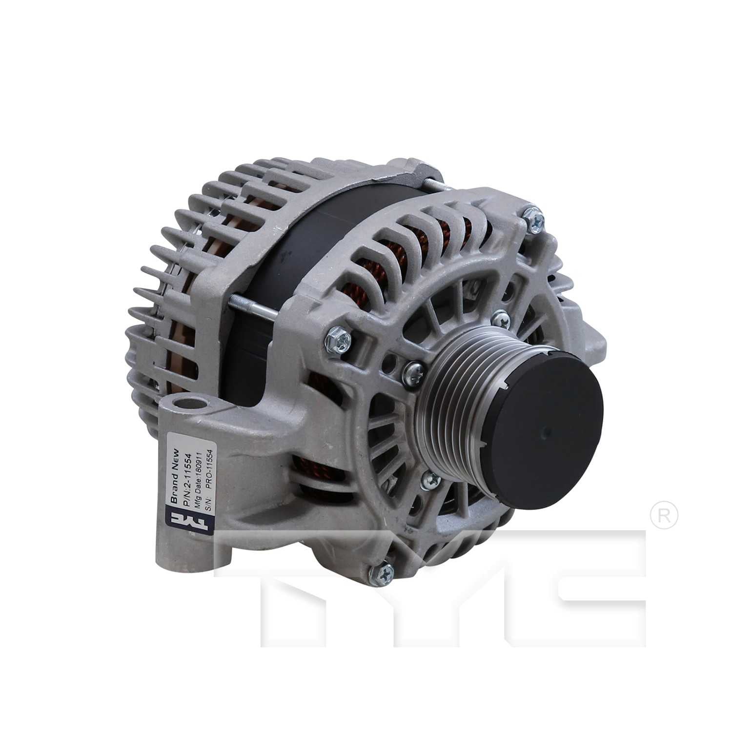 Front View of Alternator TYC 2-11554