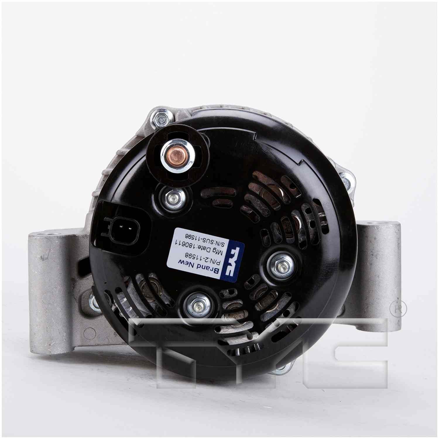 Angle View of Alternator TYC 2-11598