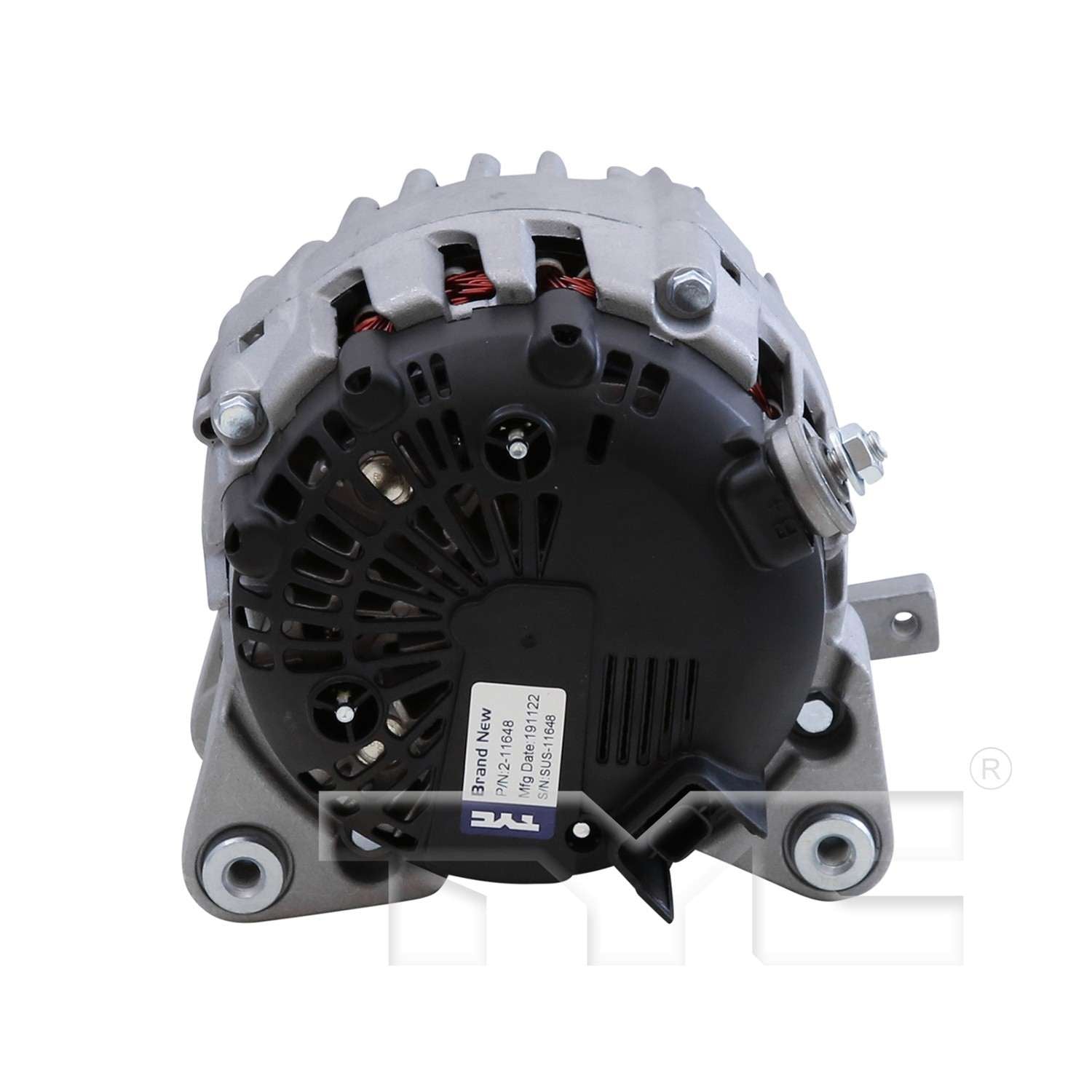 Angle View of Alternator TYC 2-11648