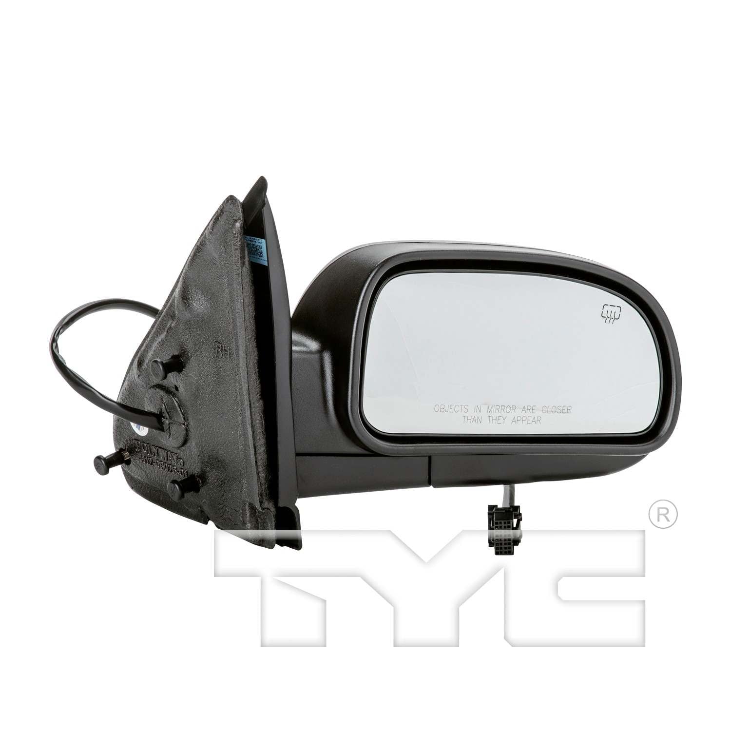 Back View of Right Door Mirror TYC 2130031