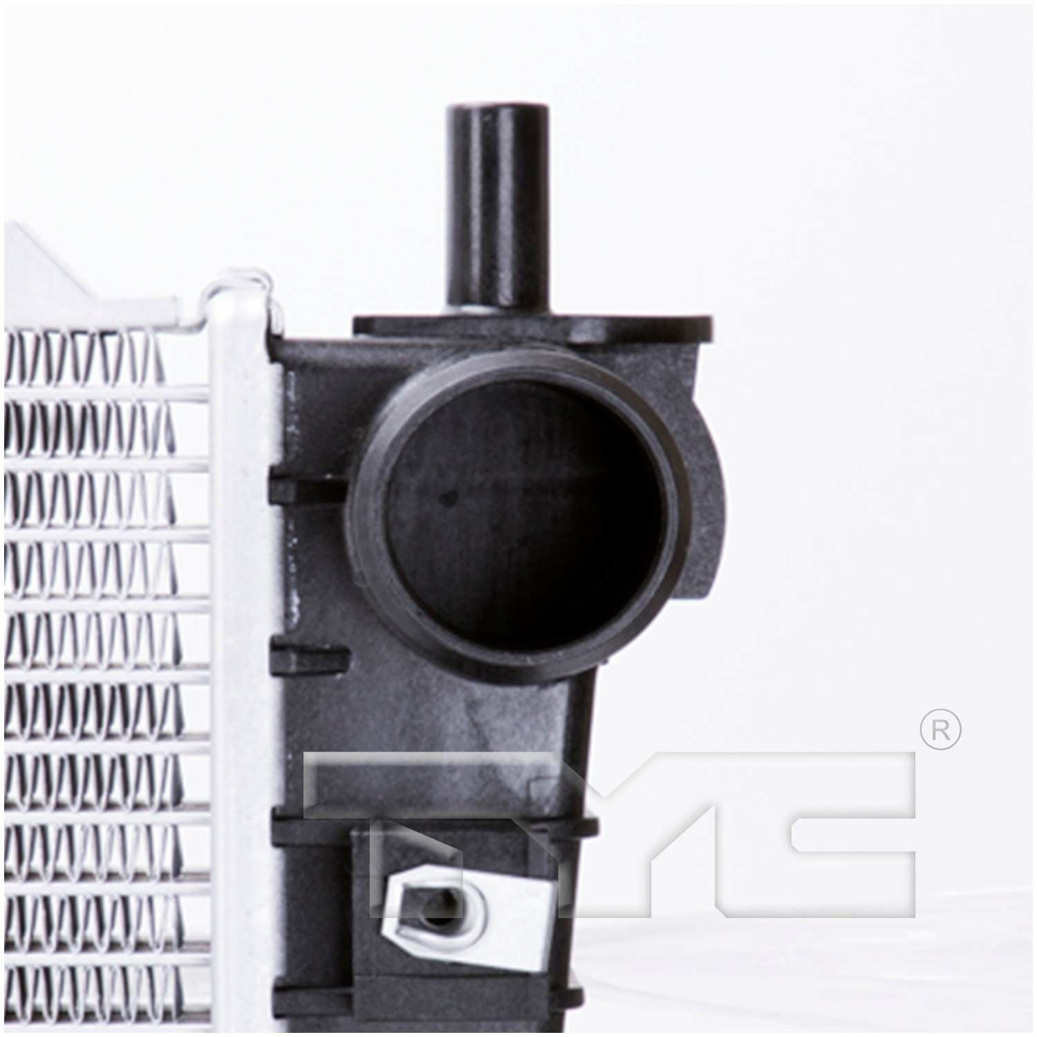 Angle View of Front Radiator TYC 2136