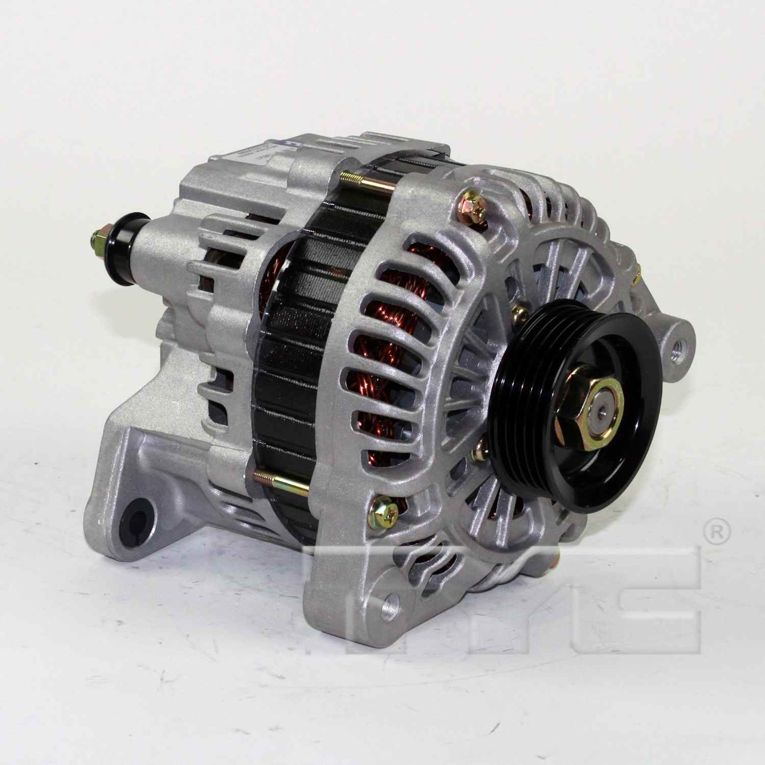 Angle View of Alternator TYC 2-13821