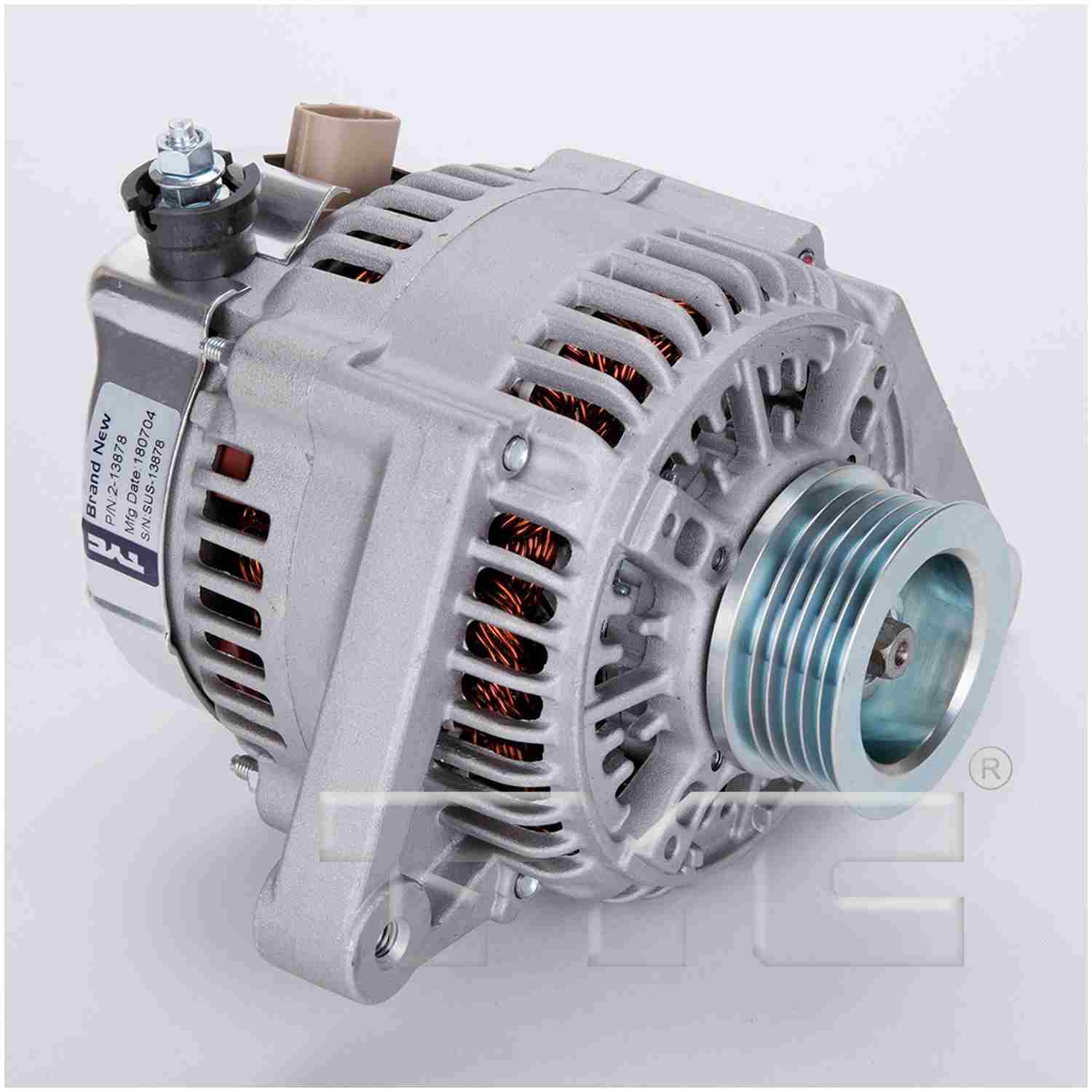 Front View of Alternator TYC 2-13878