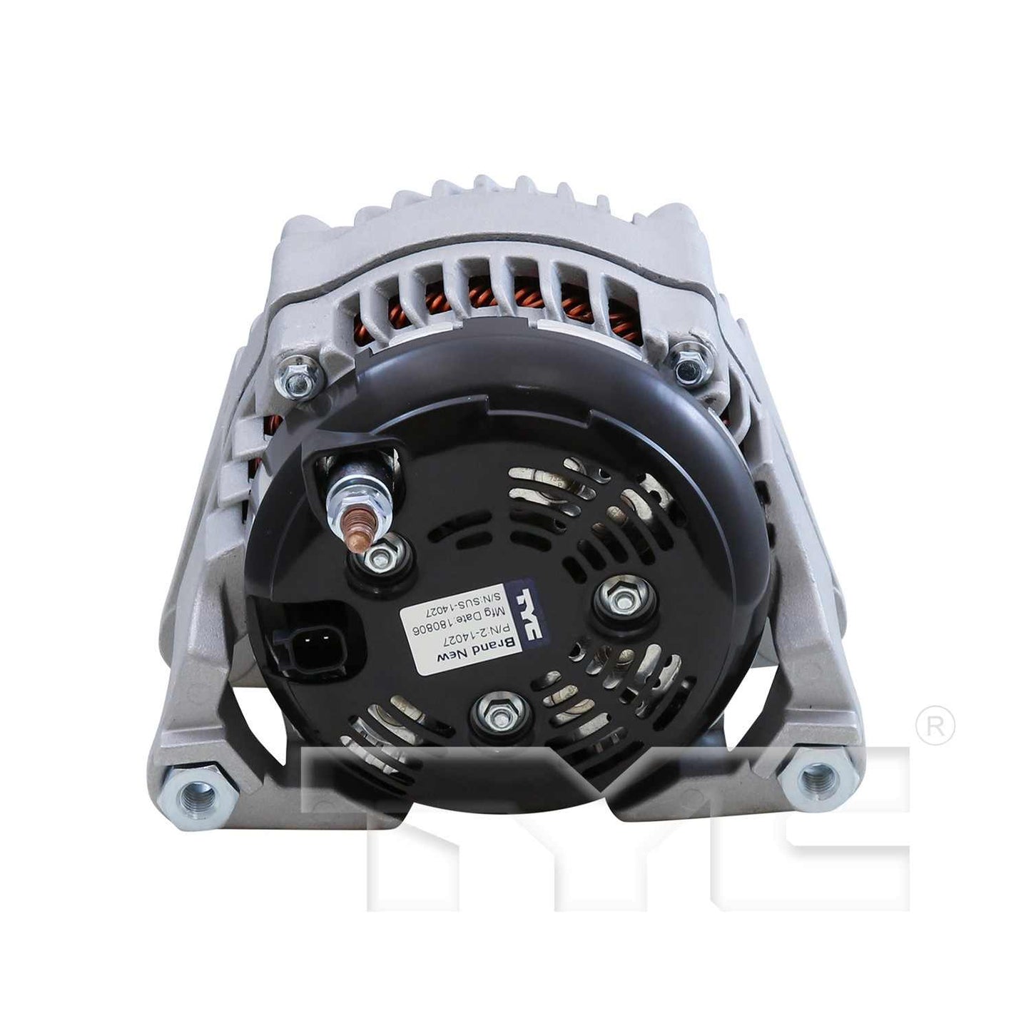 Angle View of Alternator TYC 2-14027