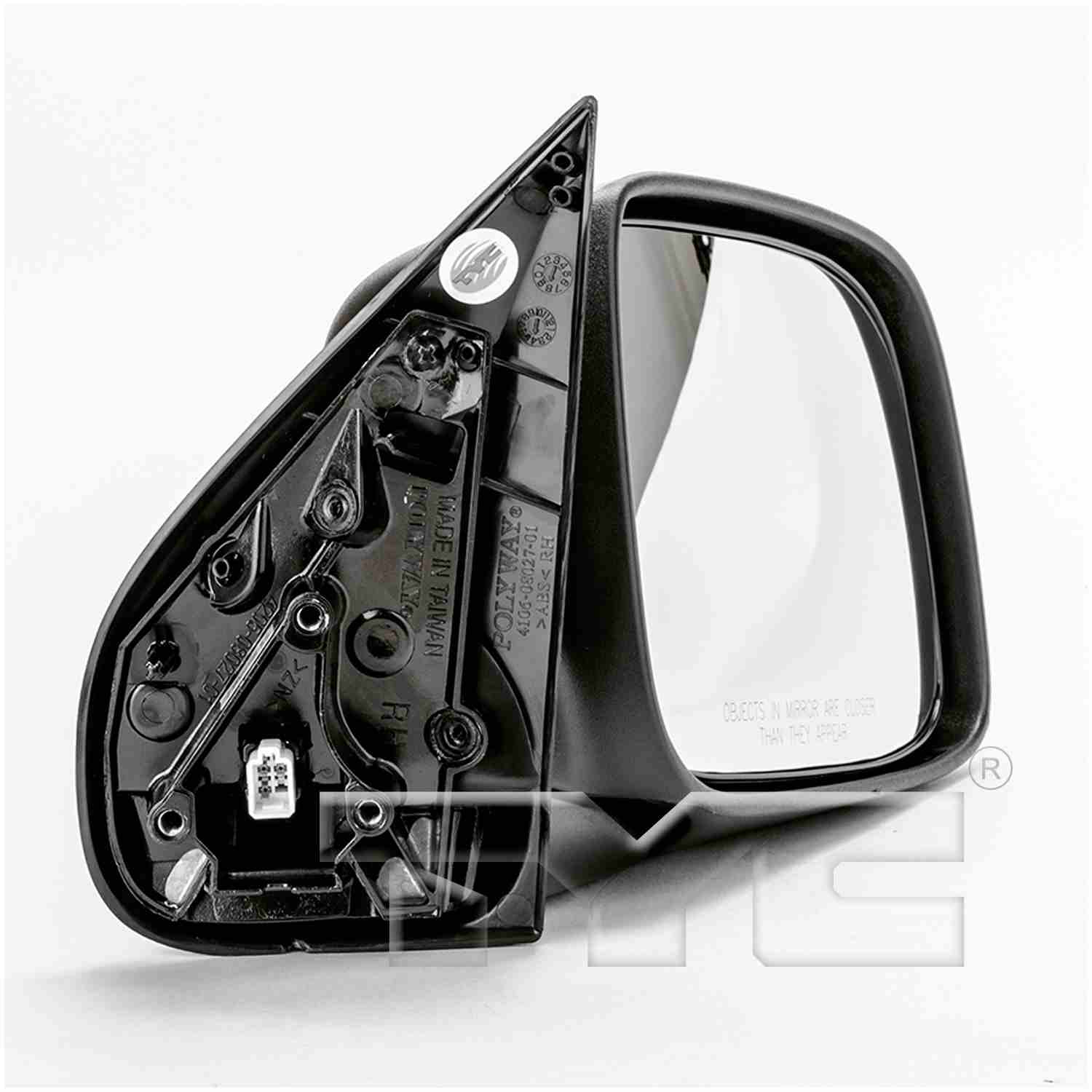 Angle View of Door Mirror TYC 2180031