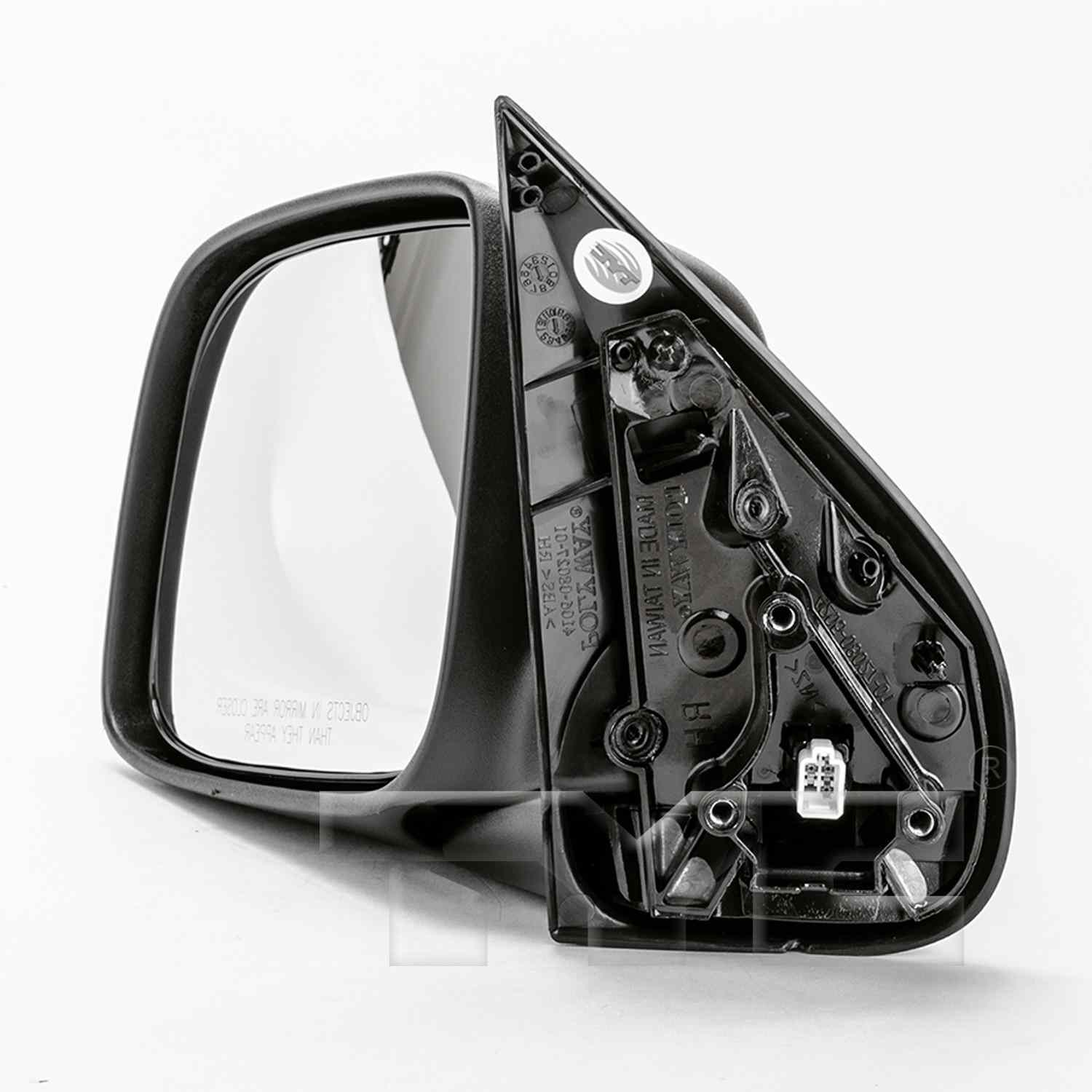 Angle View of Left Door Mirror TYC 2180032