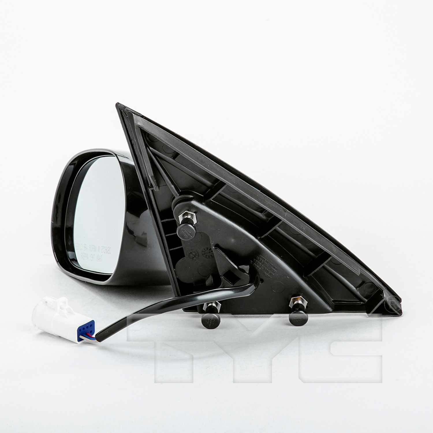 Angle View of Left Door Mirror TYC 2560132