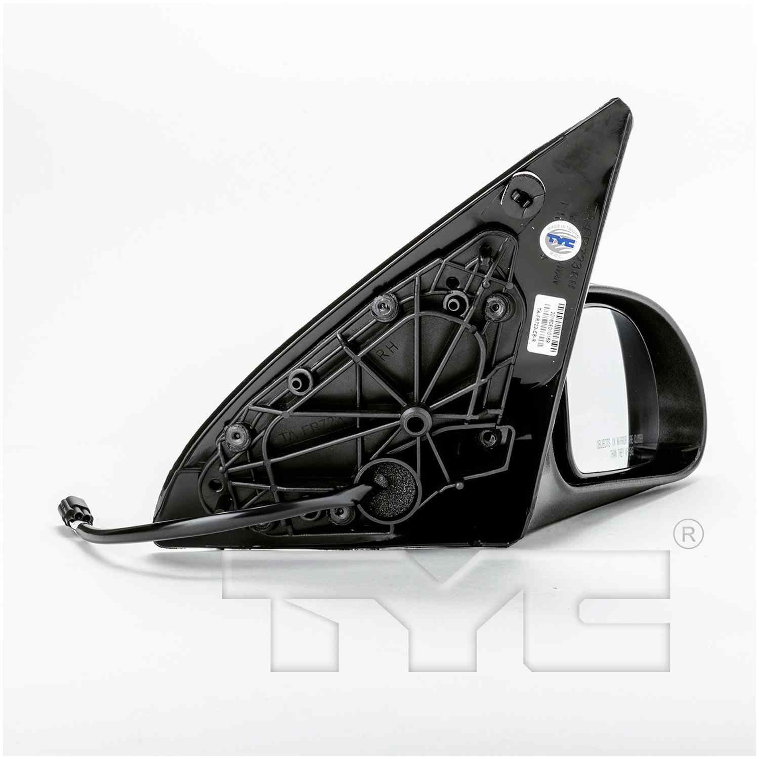 Angle View of Right Door Mirror TYC 2590031