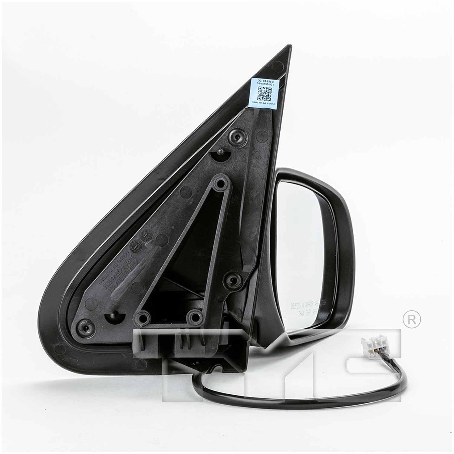 Angle View of Right Door Mirror TYC 2600031