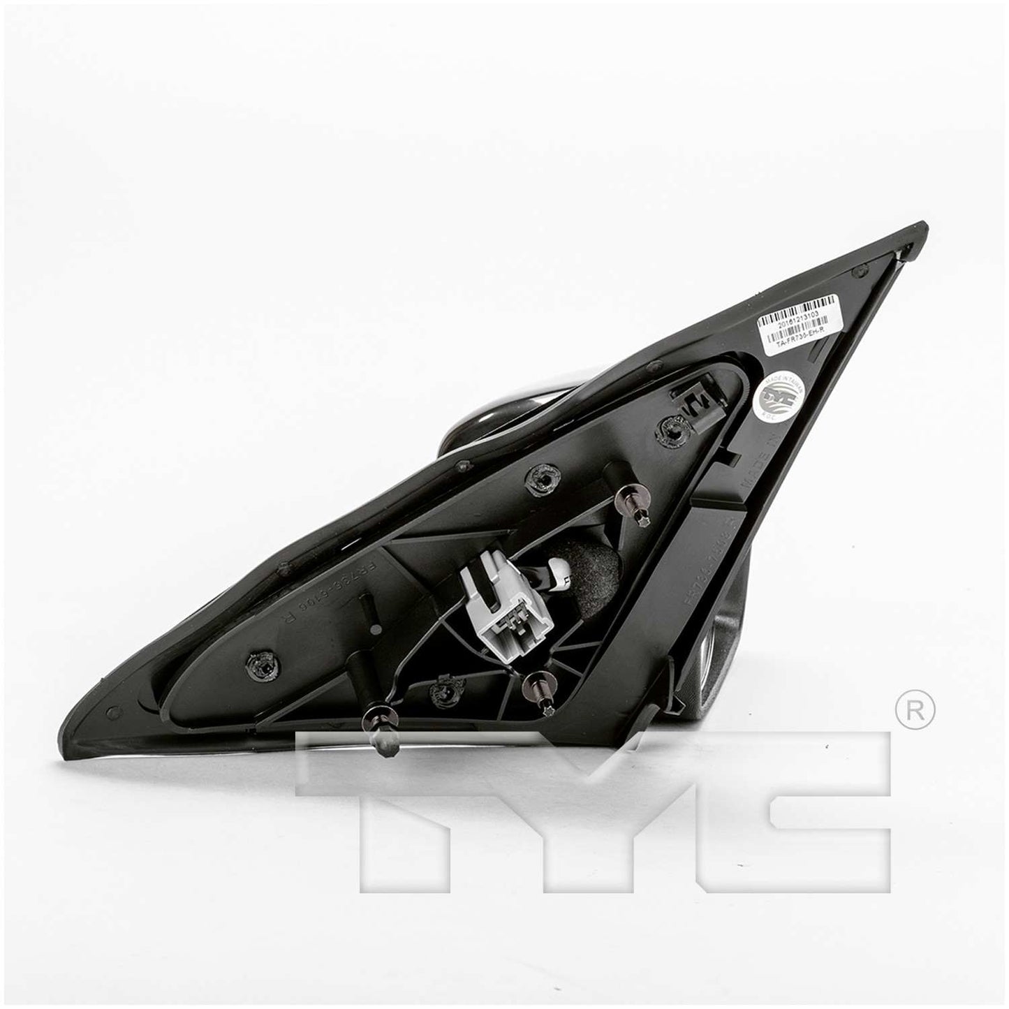 Angle View of Right Door Mirror TYC 2610041