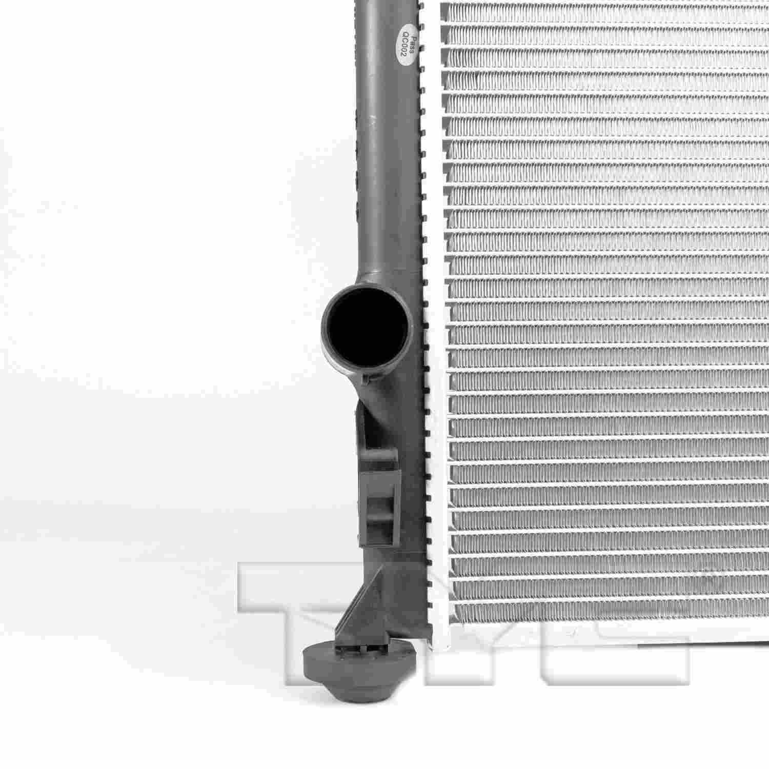 Top View of Radiator TYC 2767