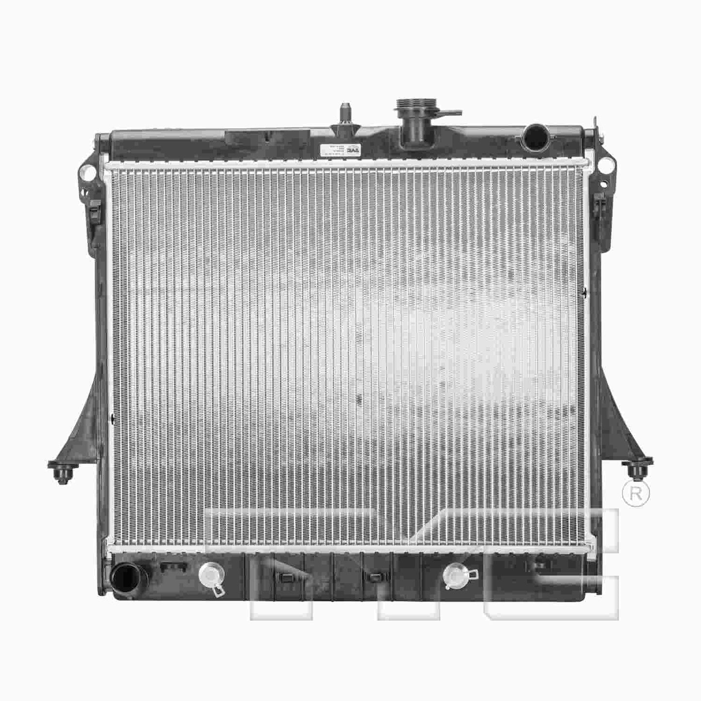 Front View of Radiator TYC 2855