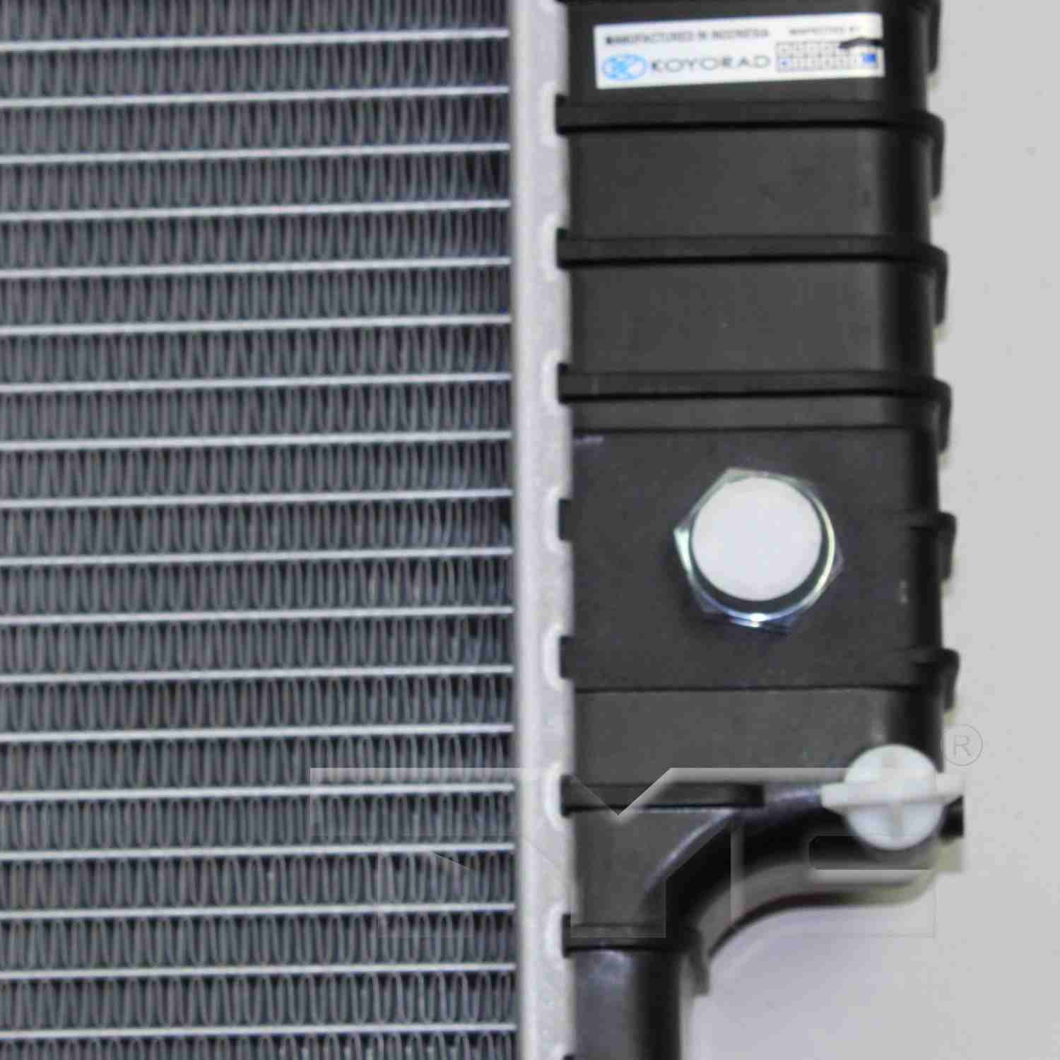 Connector View of Radiator TYC 2952