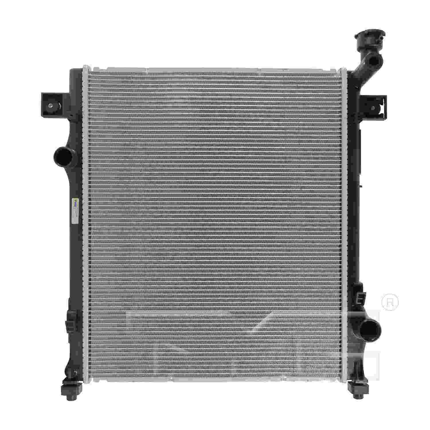 Front View of Radiator TYC 2971