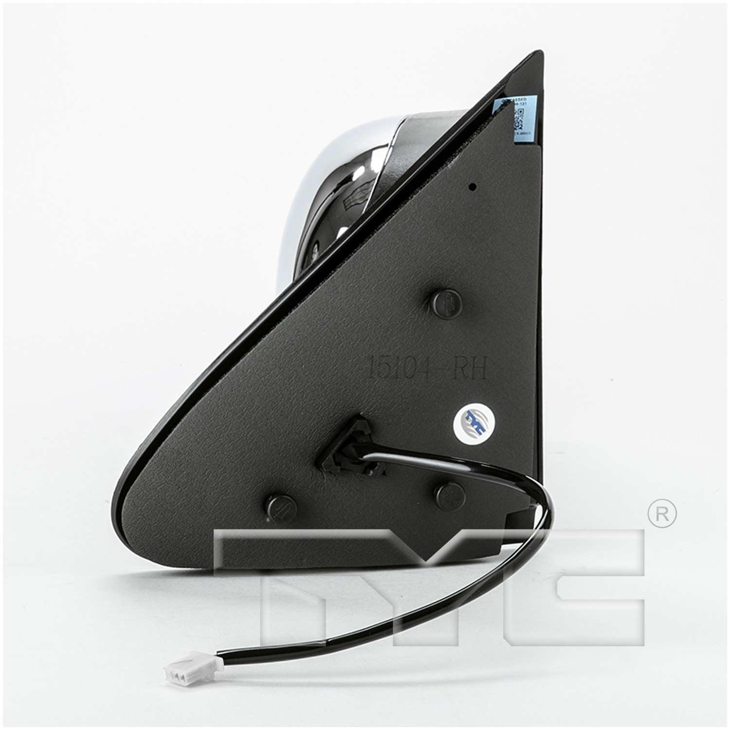 Angle View of Right Door Mirror TYC 3030031