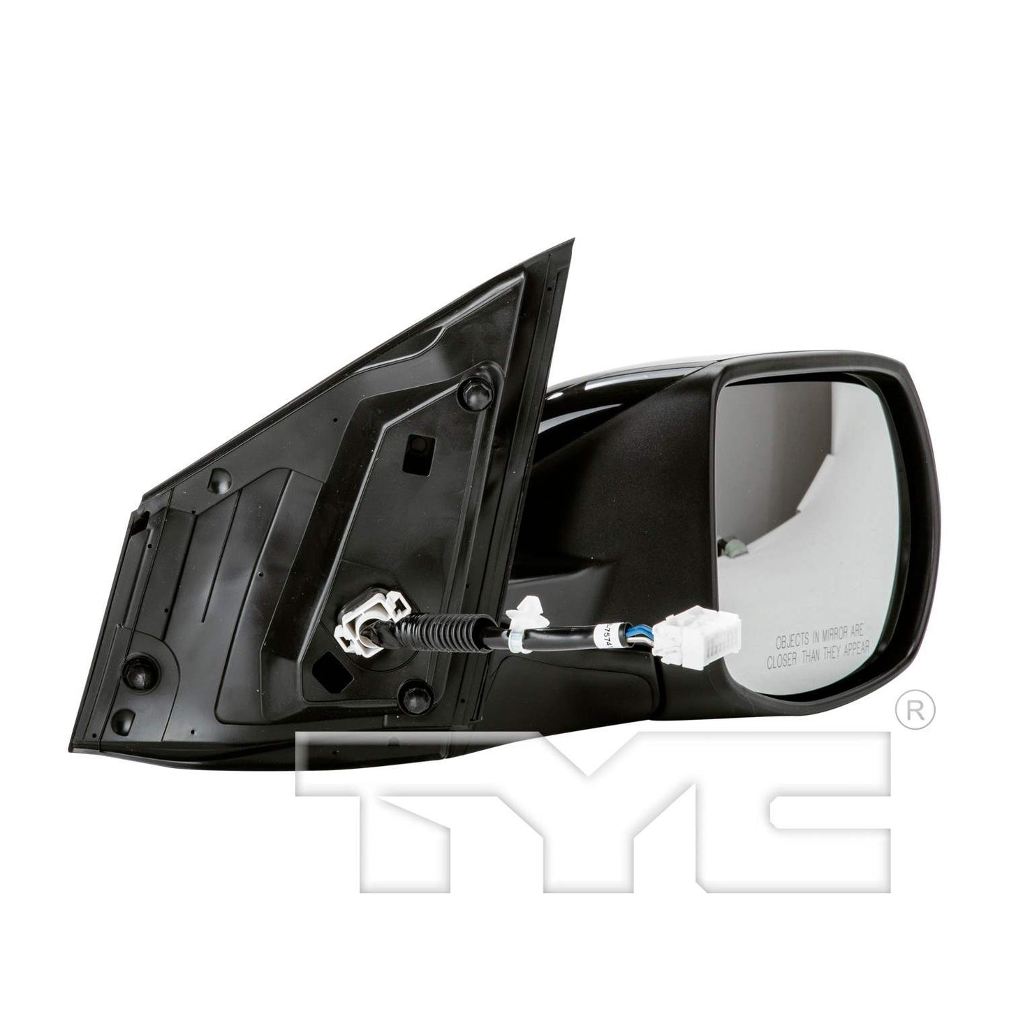 Angle View of Right Door Mirror TYC 4750431