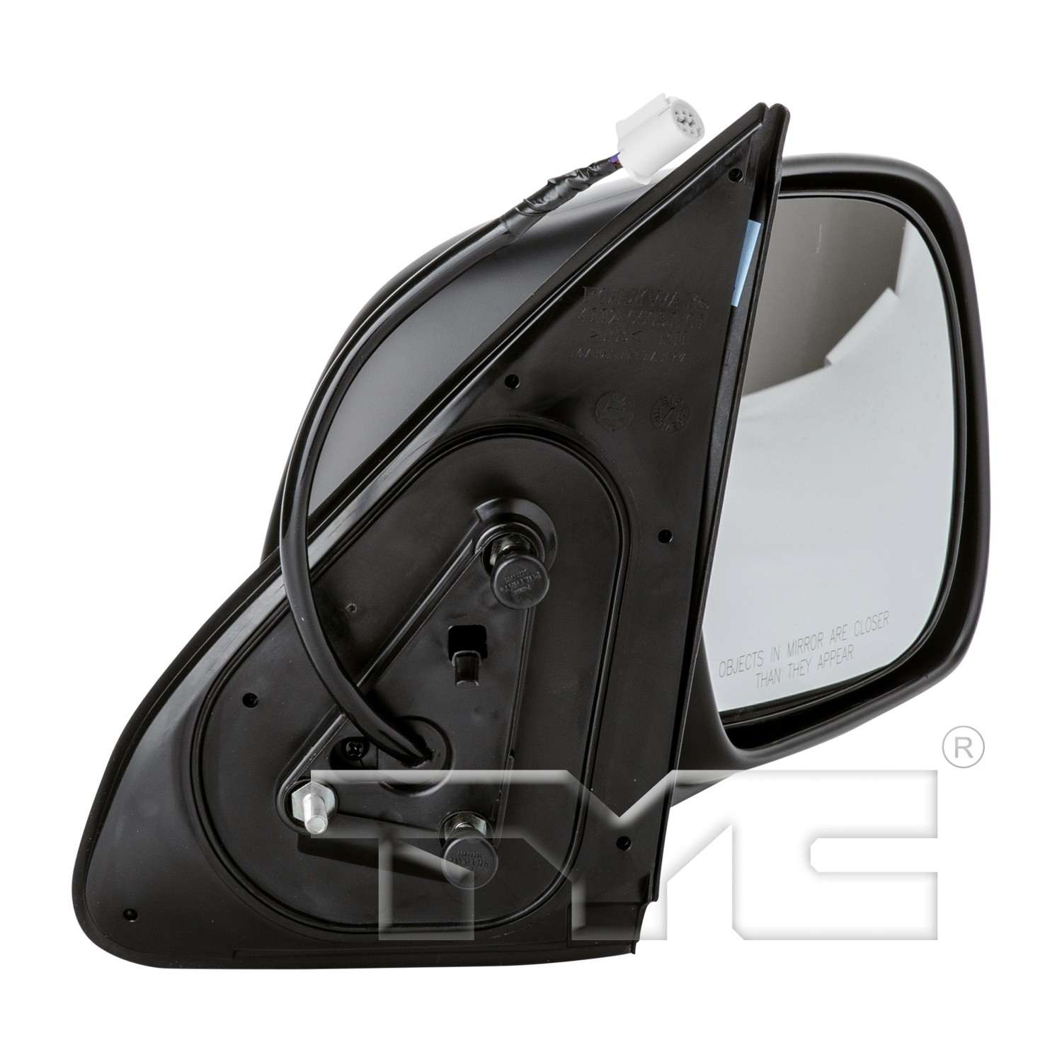 Angle View of Right Door Mirror TYC 5290331