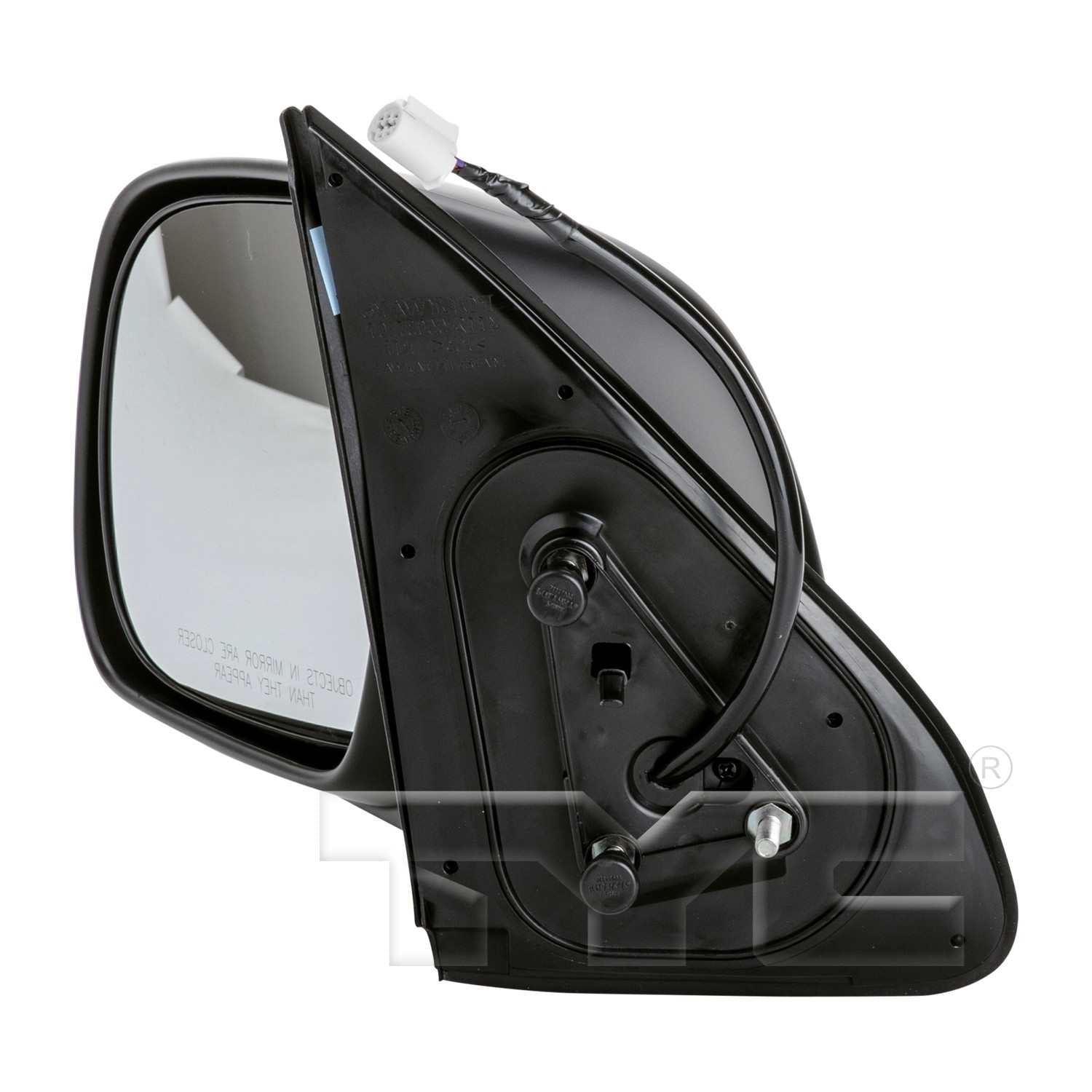 Angle View of Left Door Mirror TYC 5290332