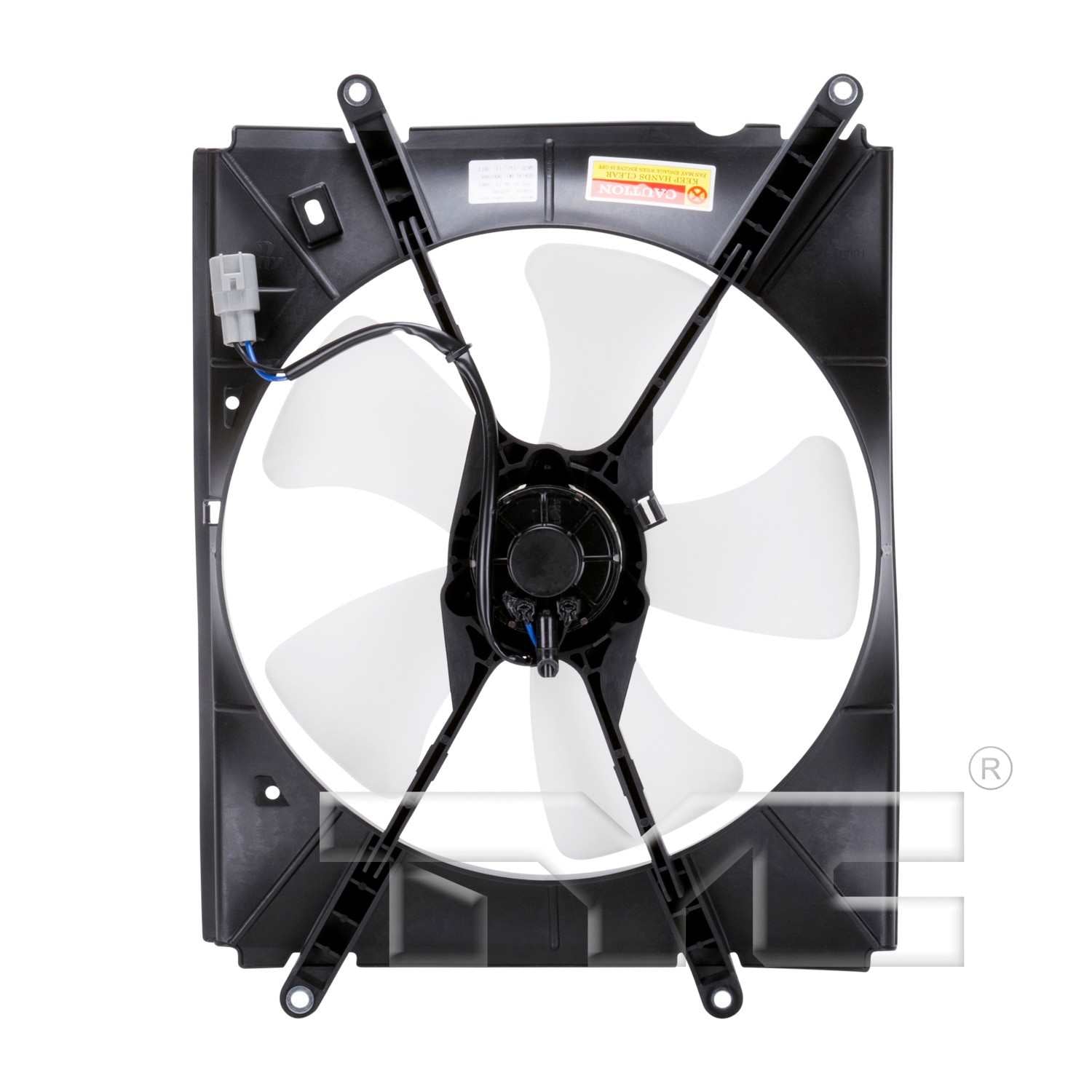 Back View of Engine Cooling Fan Assembly TYC 600090