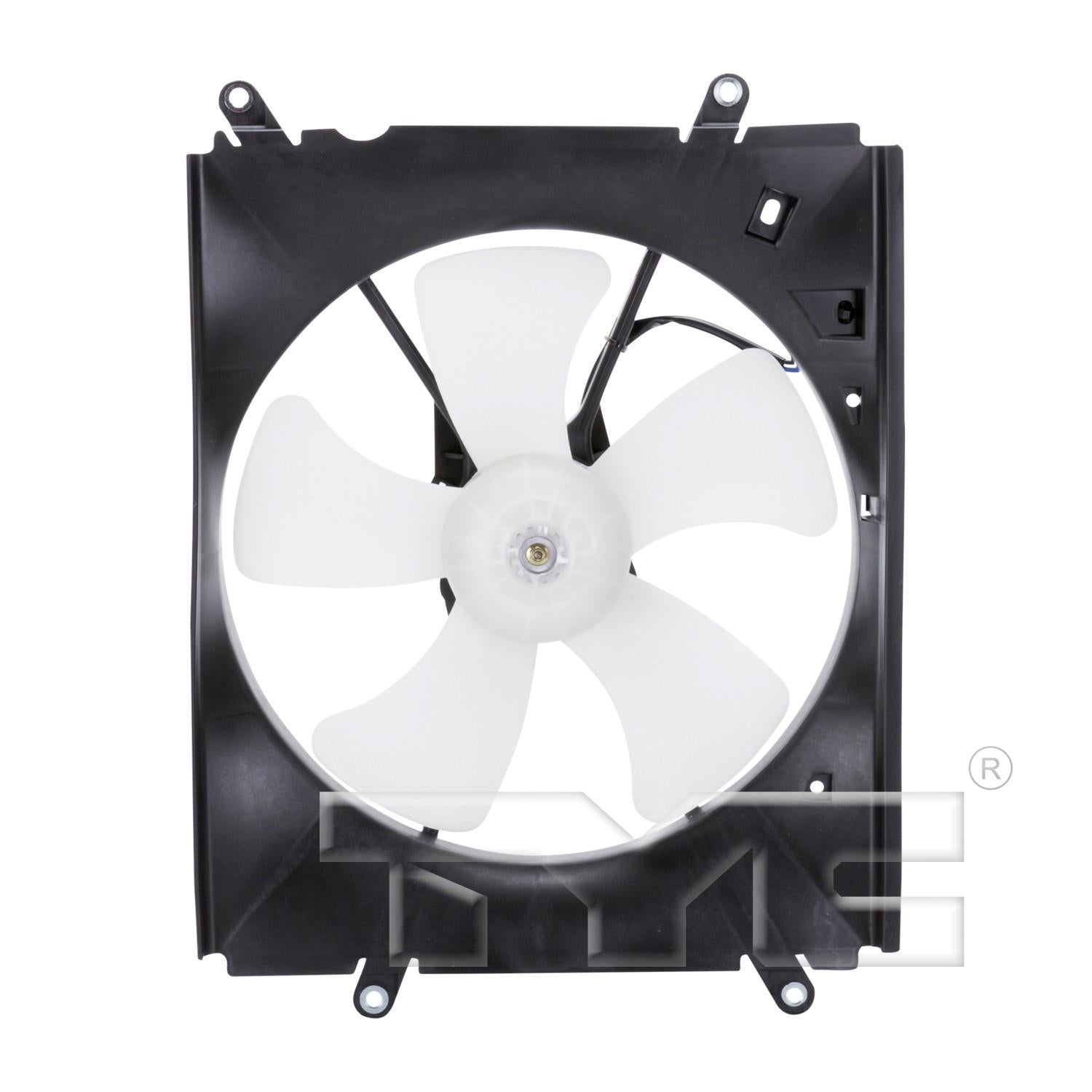 Front View of Engine Cooling Fan Assembly TYC 600090