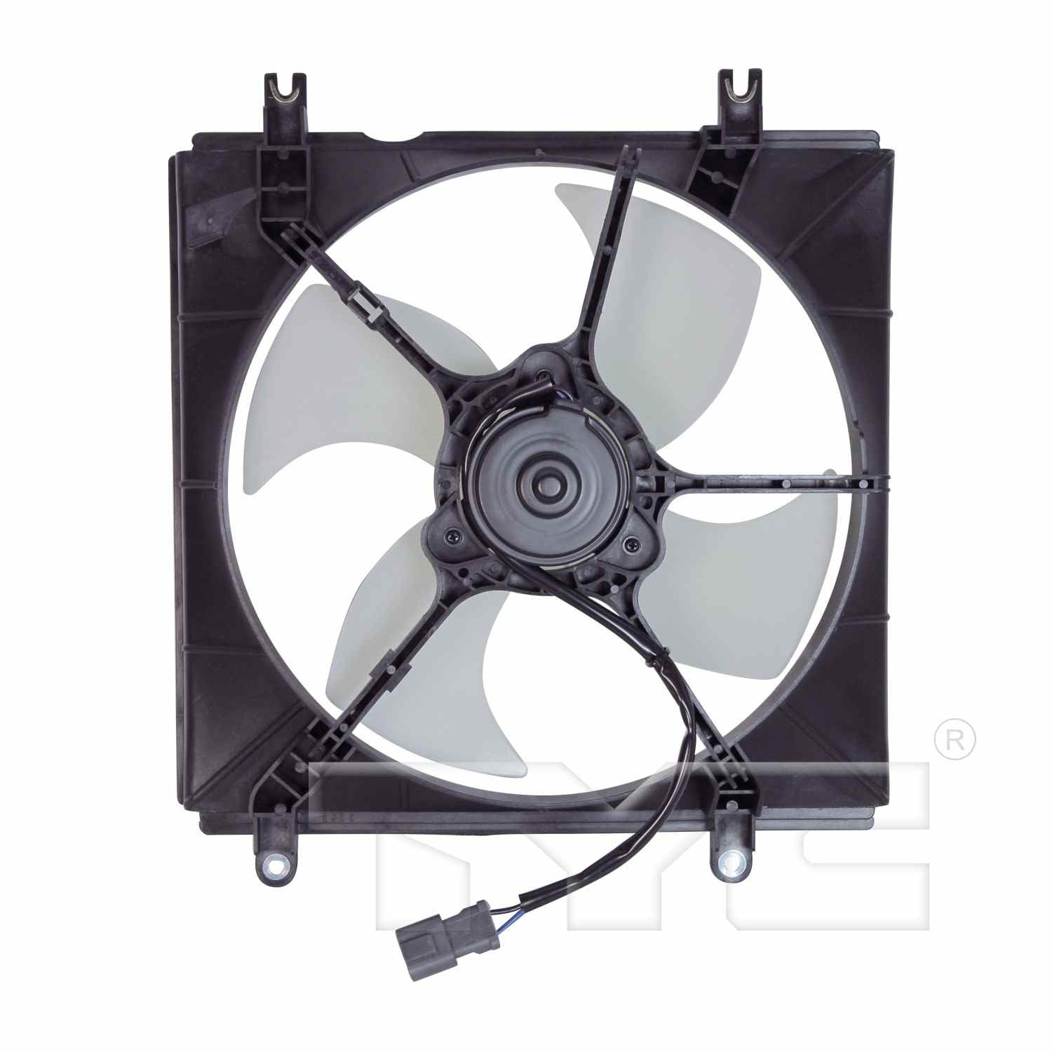 Back View of Engine Cooling Fan Assembly TYC 600170