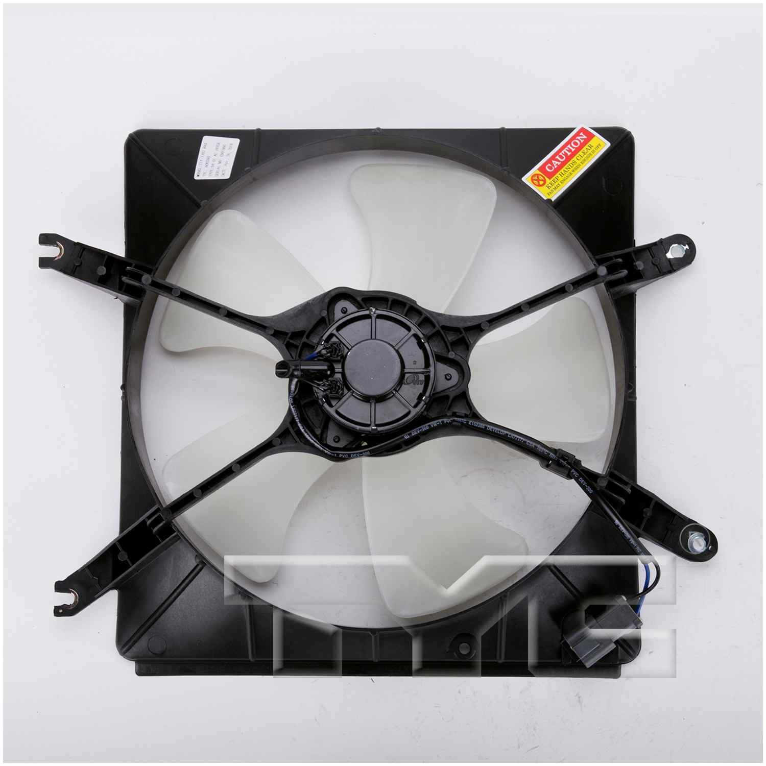 Back View of Left Engine Cooling Fan Assembly TYC 600260