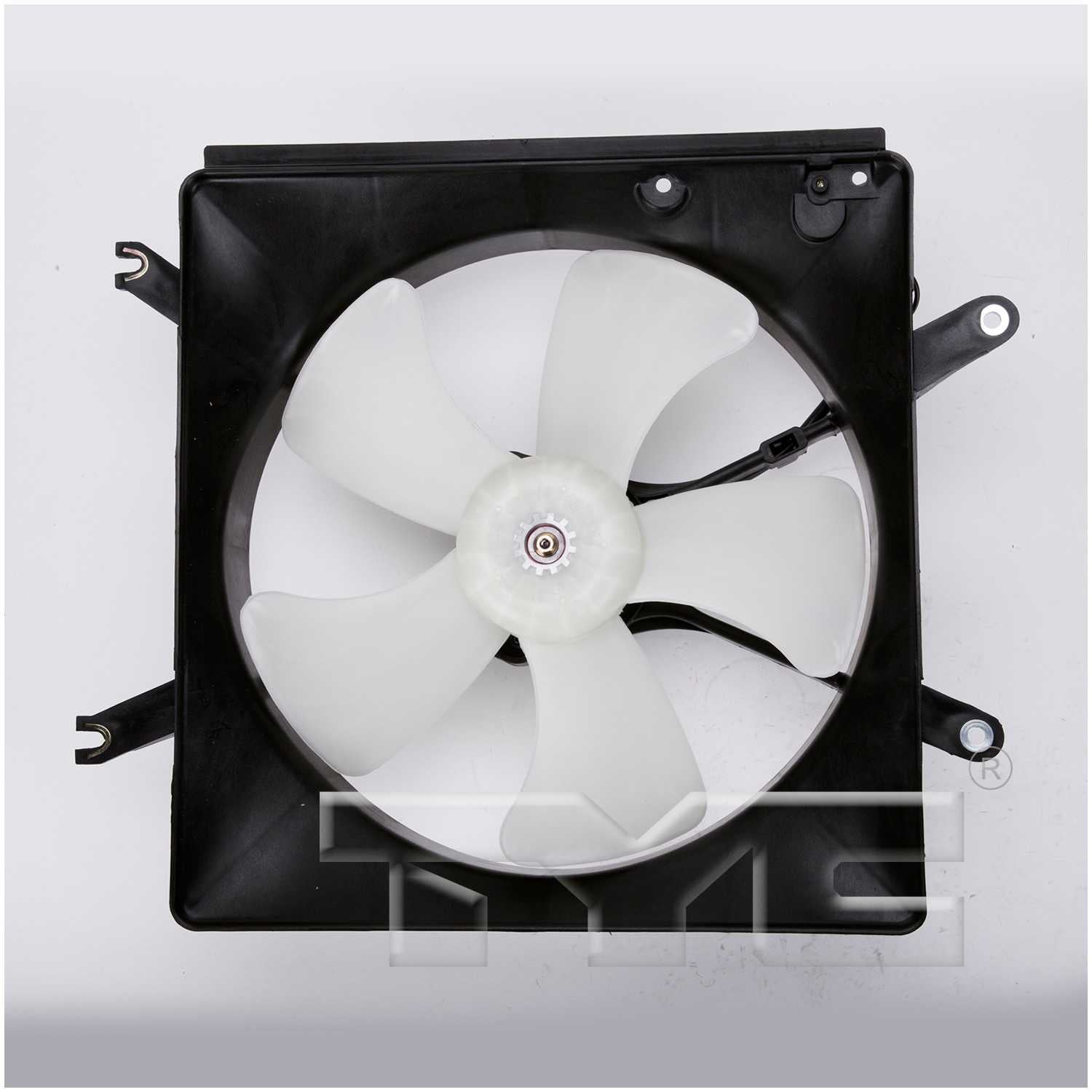 Front View of Left Engine Cooling Fan Assembly TYC 600260