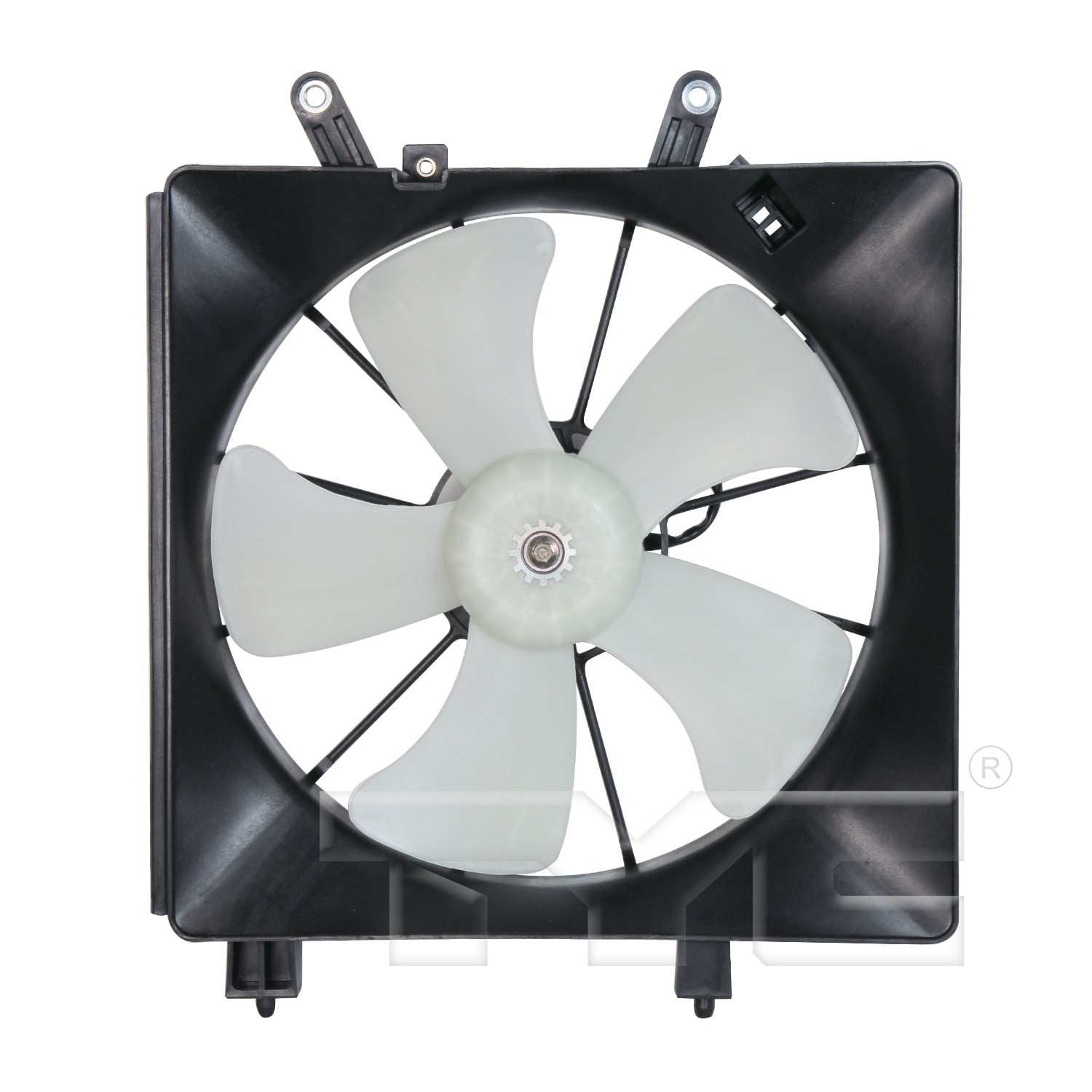 Front View of Right Engine Cooling Fan Assembly TYC 600380