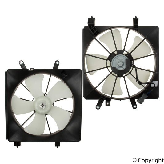 Top View of Right Engine Cooling Fan Assembly TYC 600380