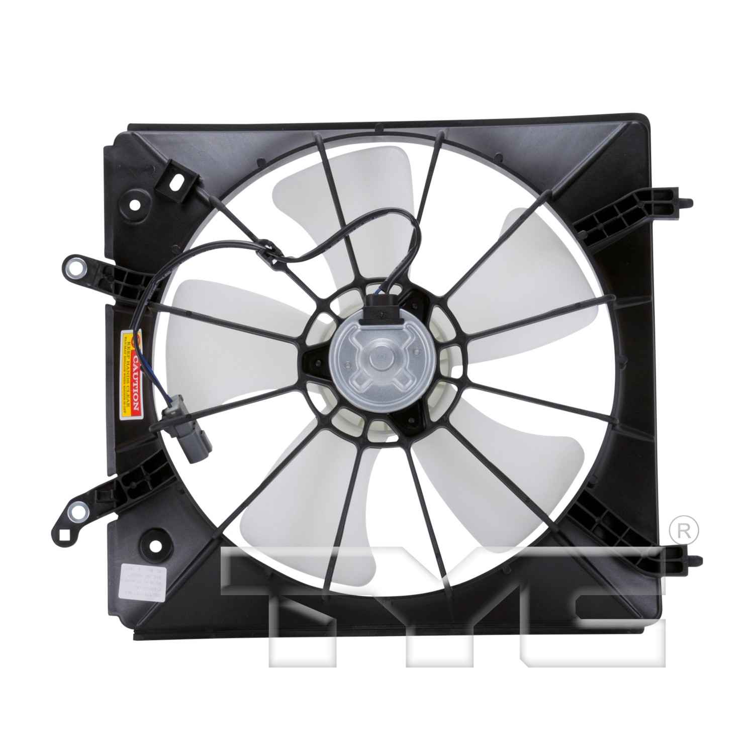 Back View of Left Engine Cooling Fan Assembly TYC 600710